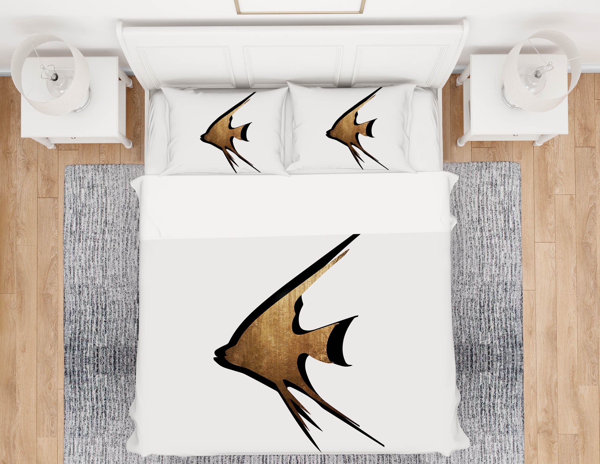 3D Gold Fish 148 Boris Draschoff Bedding Bed Pillowcases Quilt