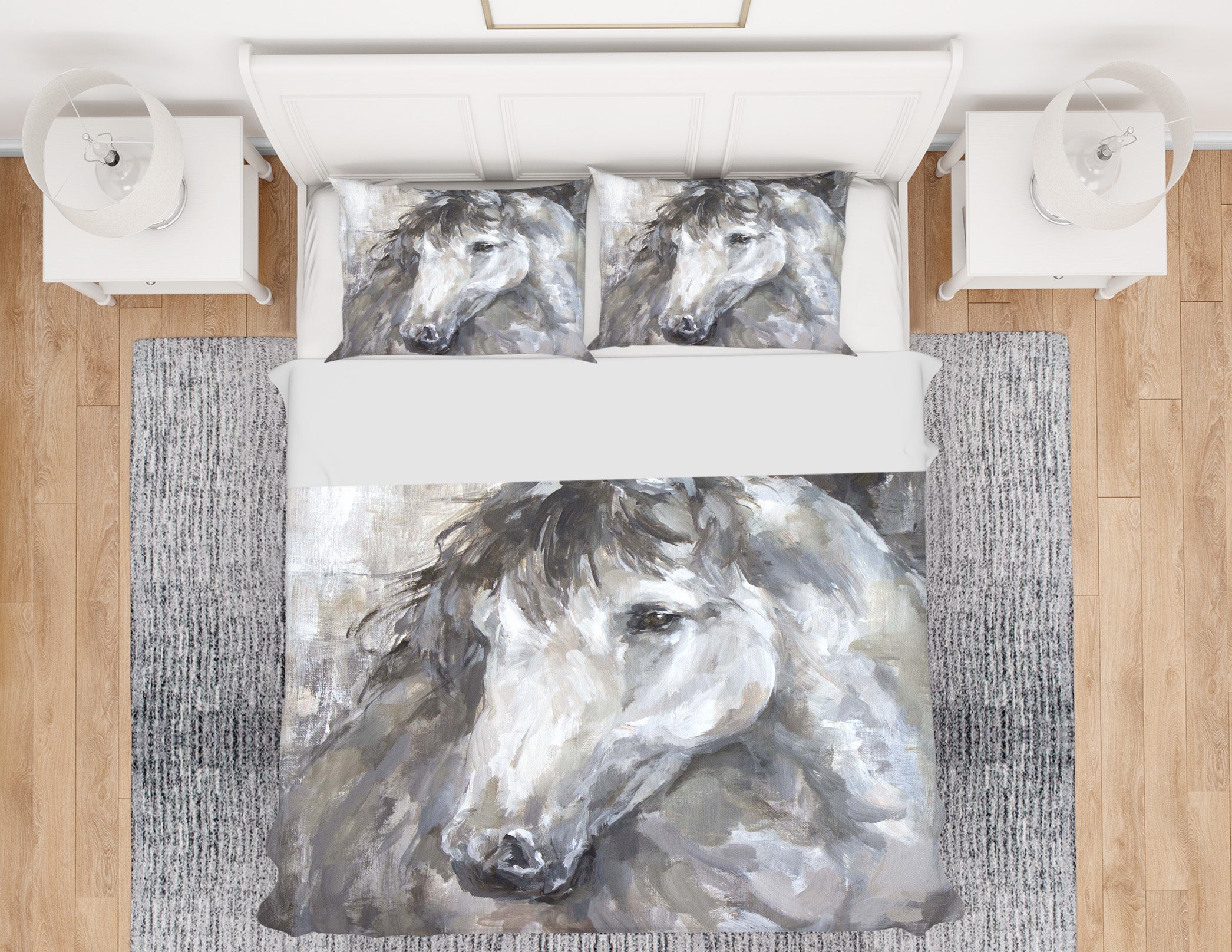 3D Sketch Horse 029 Debi Coules Bedding Bed Pillowcases Quilt