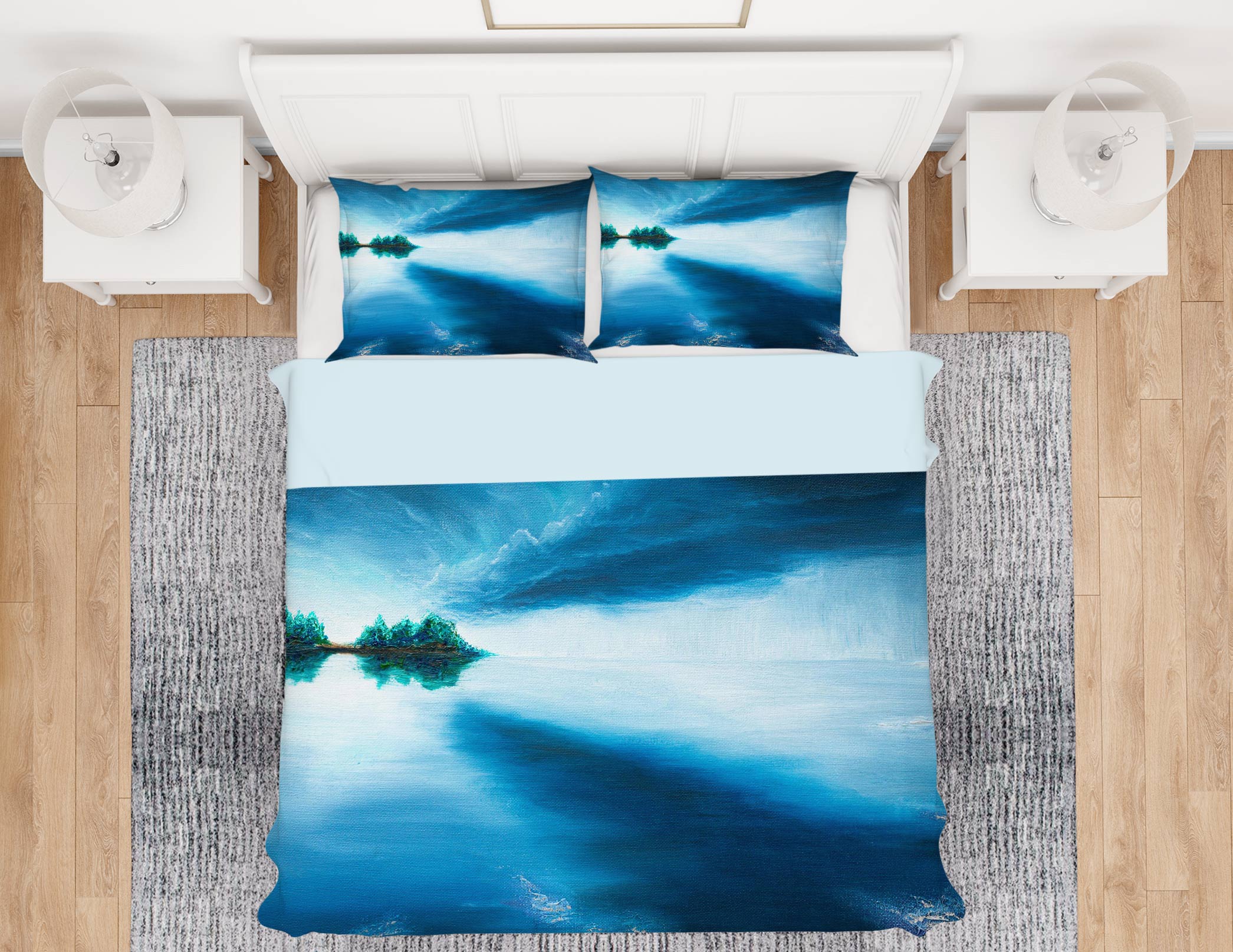 3D Lake Sky 1744 Marina Zotova Bedding Bed Pillowcases Quilt