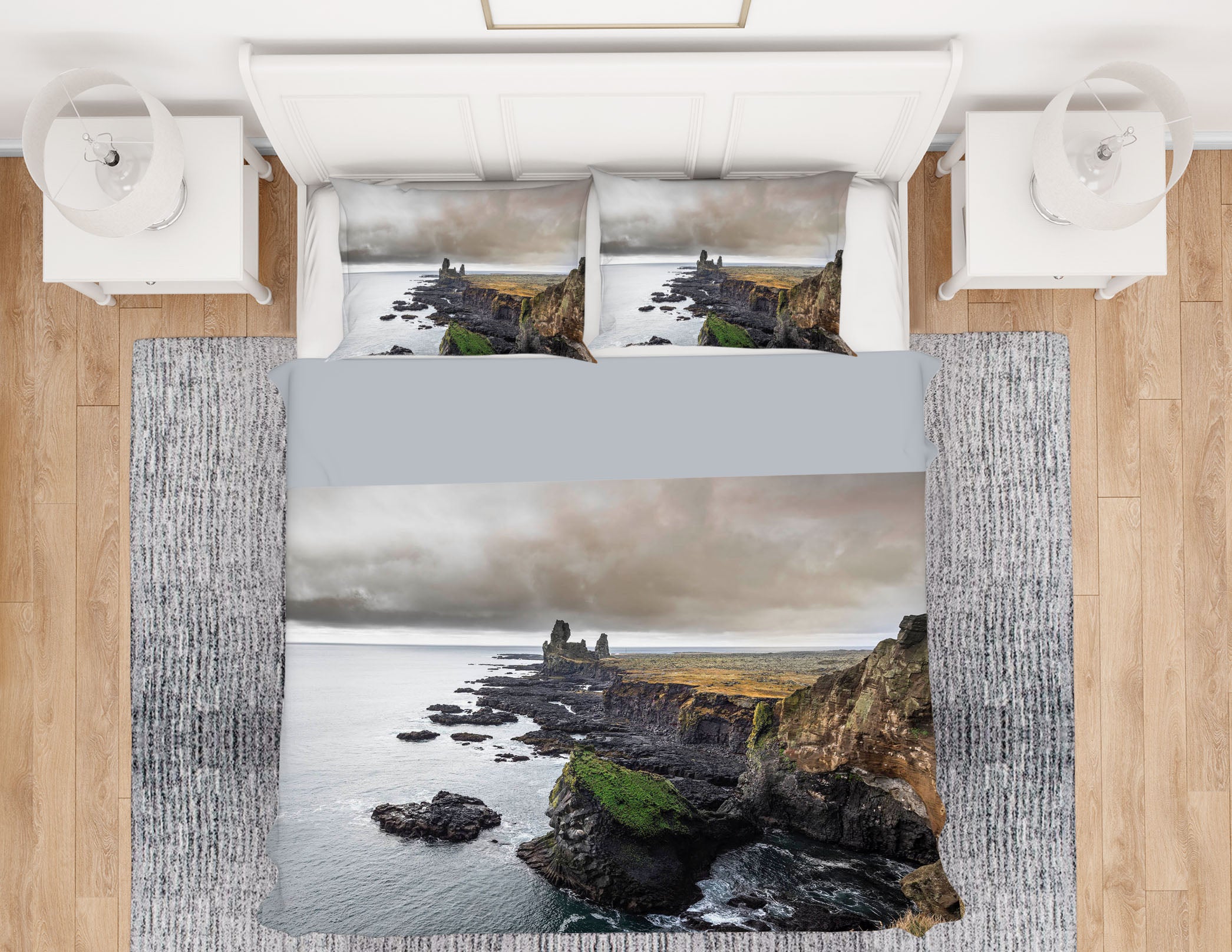 3D Mountain Sea 078 Marco Carmassi Bedding Bed Pillowcases Quilt