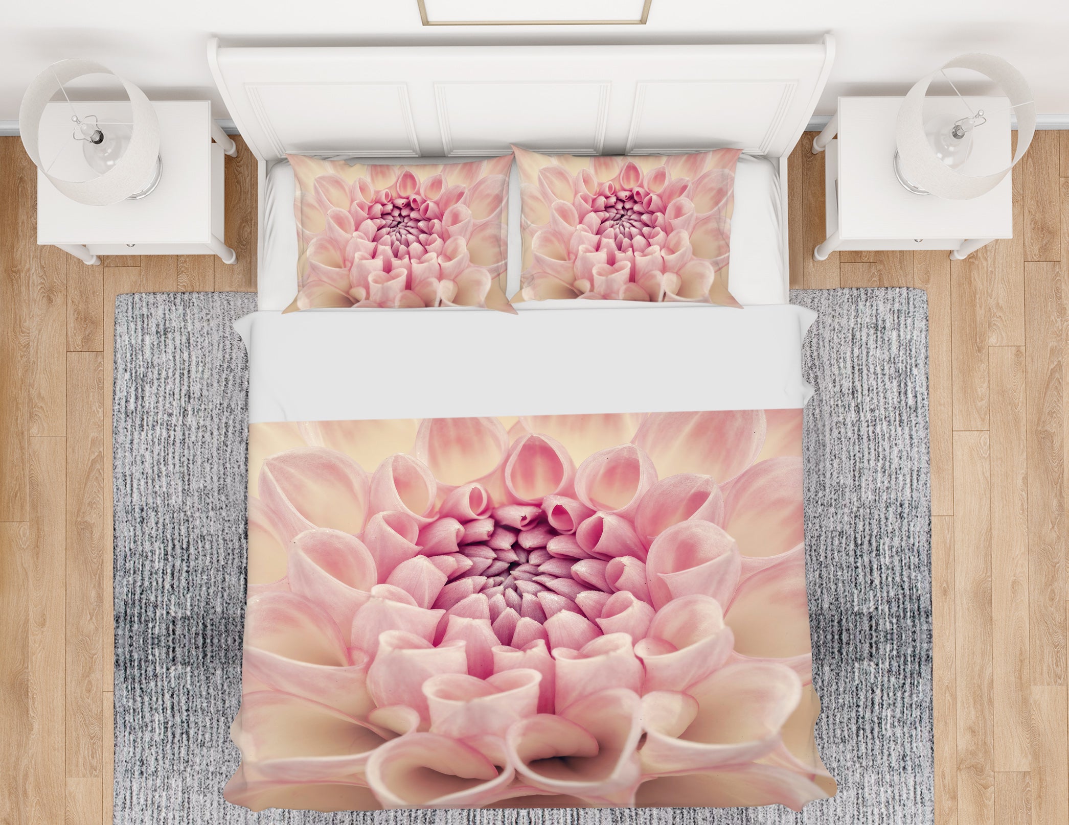 3D Pink Flower Bud 7131 Assaf Frank Bedding Bed Pillowcases Quilt Cover Duvet Cover
