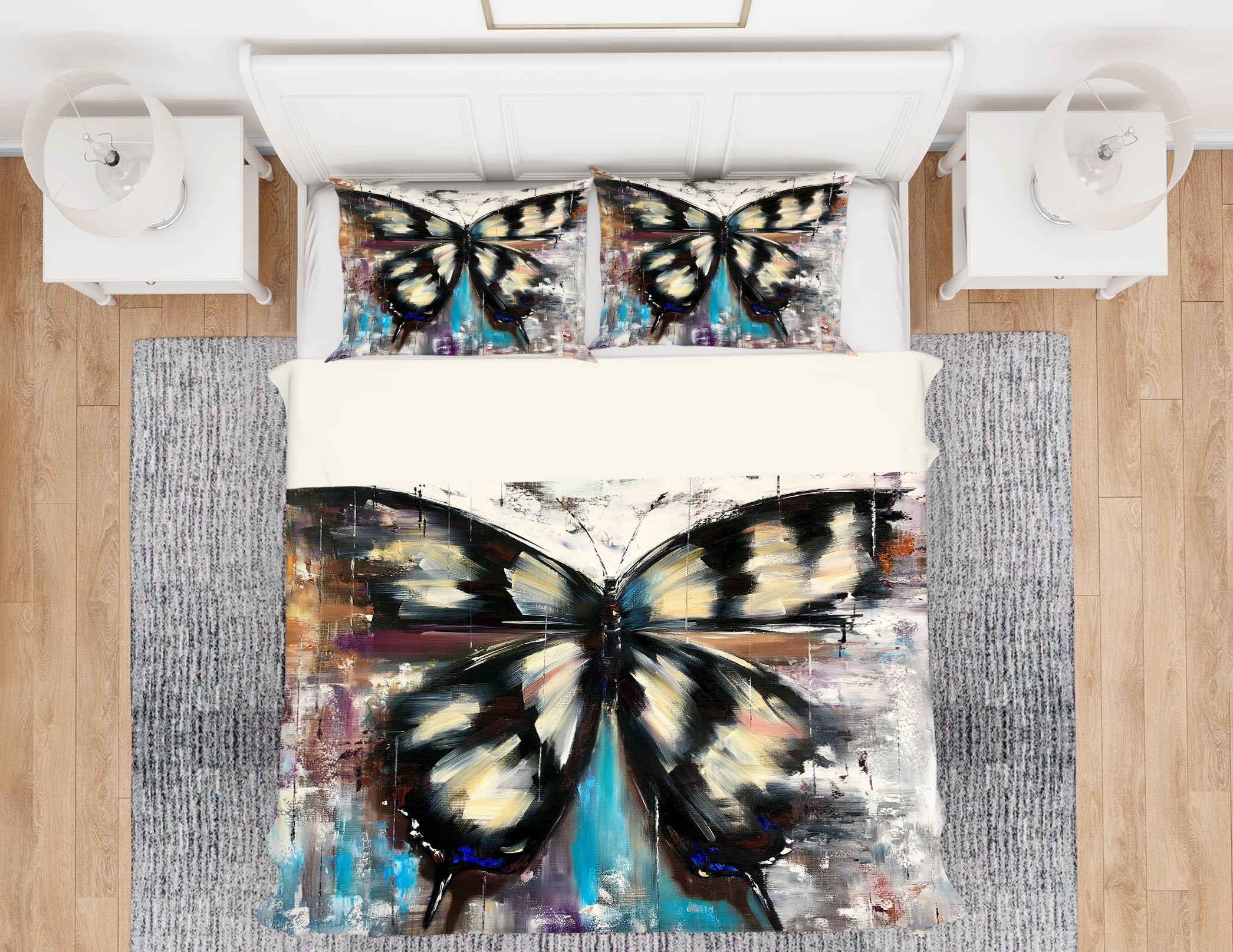 3D Black Butterfly 424 Skromova Marina Bedding Bed Pillowcases Quilt