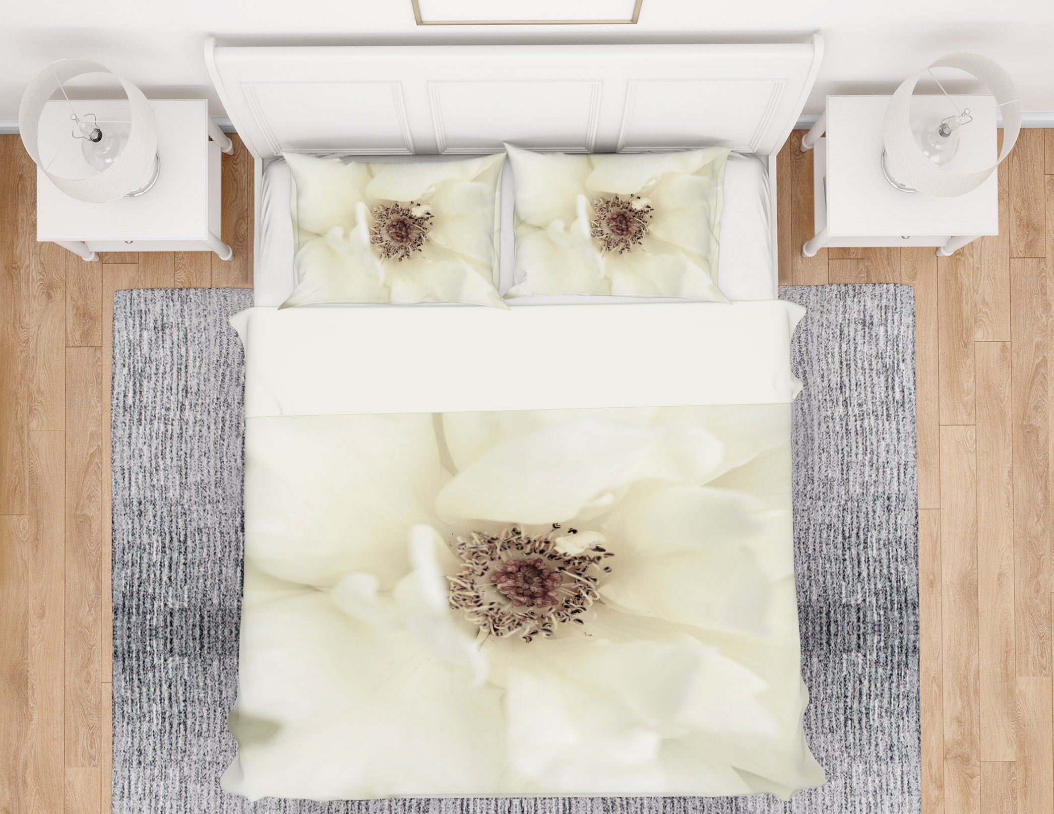 3D White Flower 6999 Assaf Frank Bedding Bed Pillowcases Quilt Cover Duvet Cover