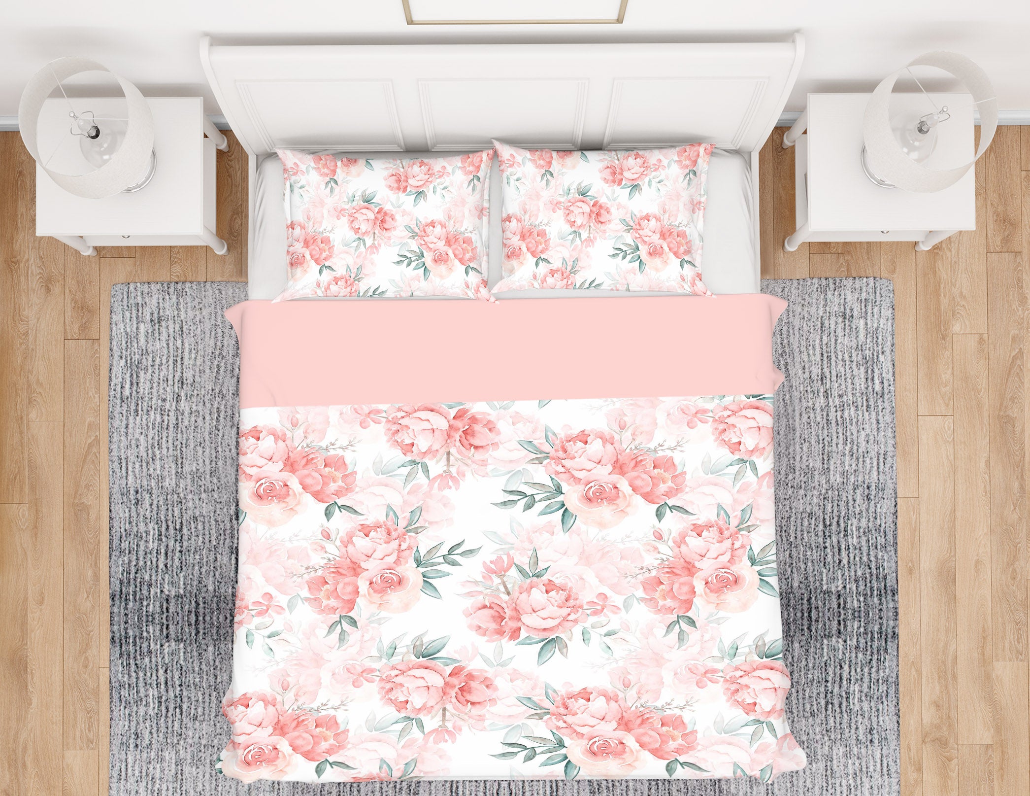 3D Peony Blossoms 083 Uta Naumann Bedding Bed Pillowcases Quilt