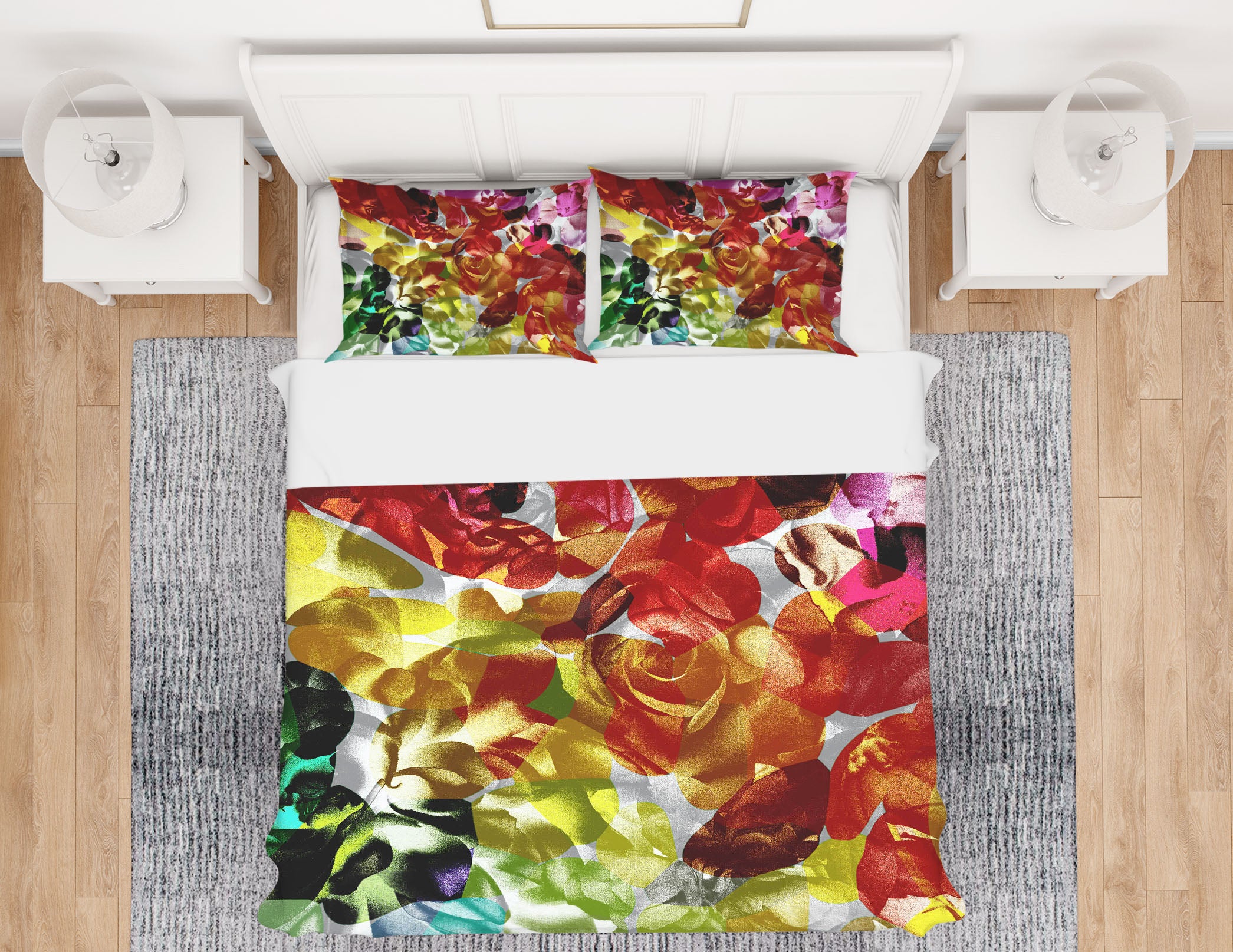 3D Colored Flowers 19127 Shandra Smith Bedding Bed Pillowcases Quilt