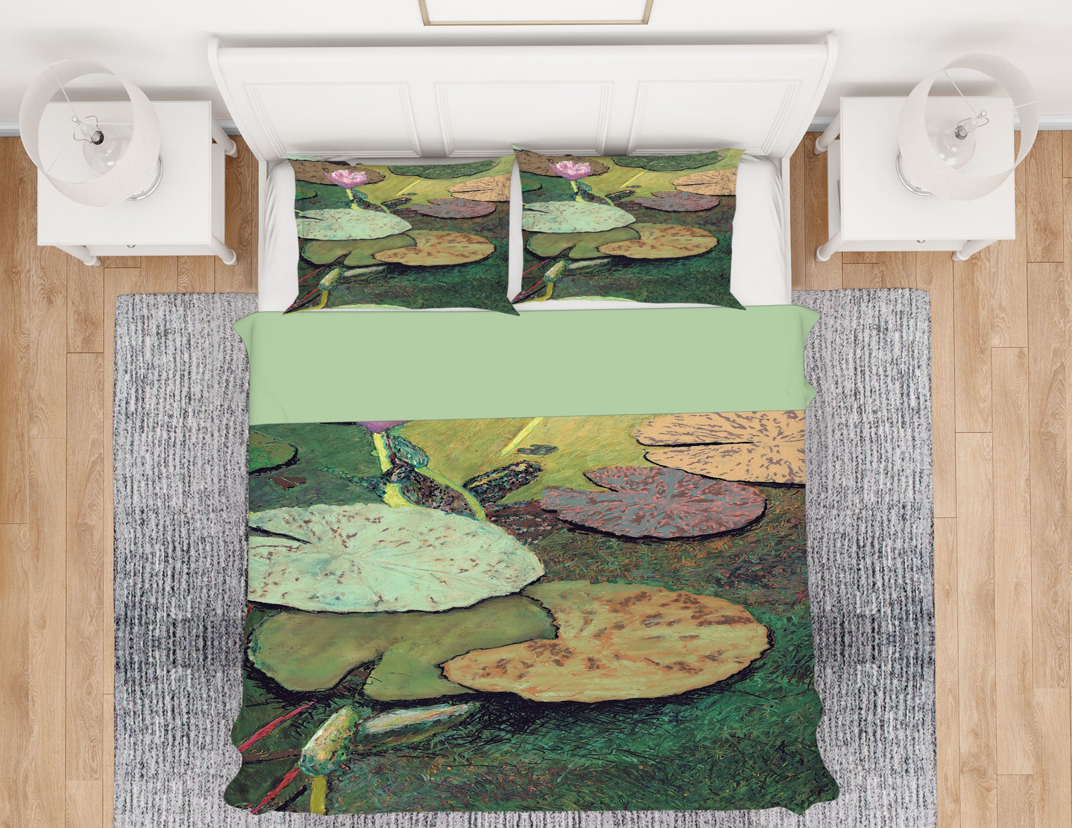3D Emerald Pond 1160 Allan P. Friedlander Bedding Bed Pillowcases Quilt