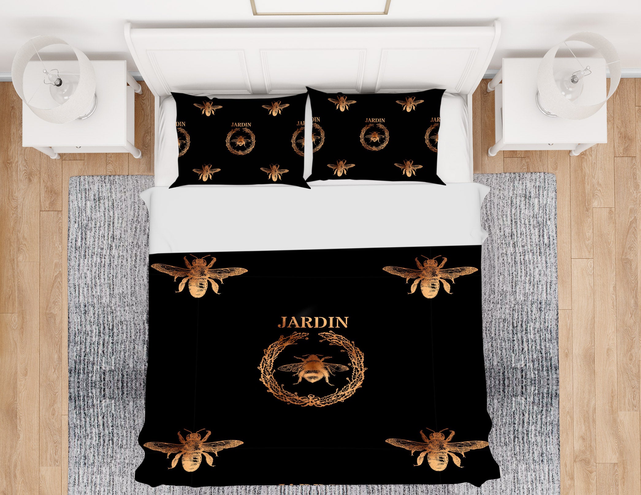 3D Golden Bee 140 Uta Naumann Bedding Bed Pillowcases Quilt