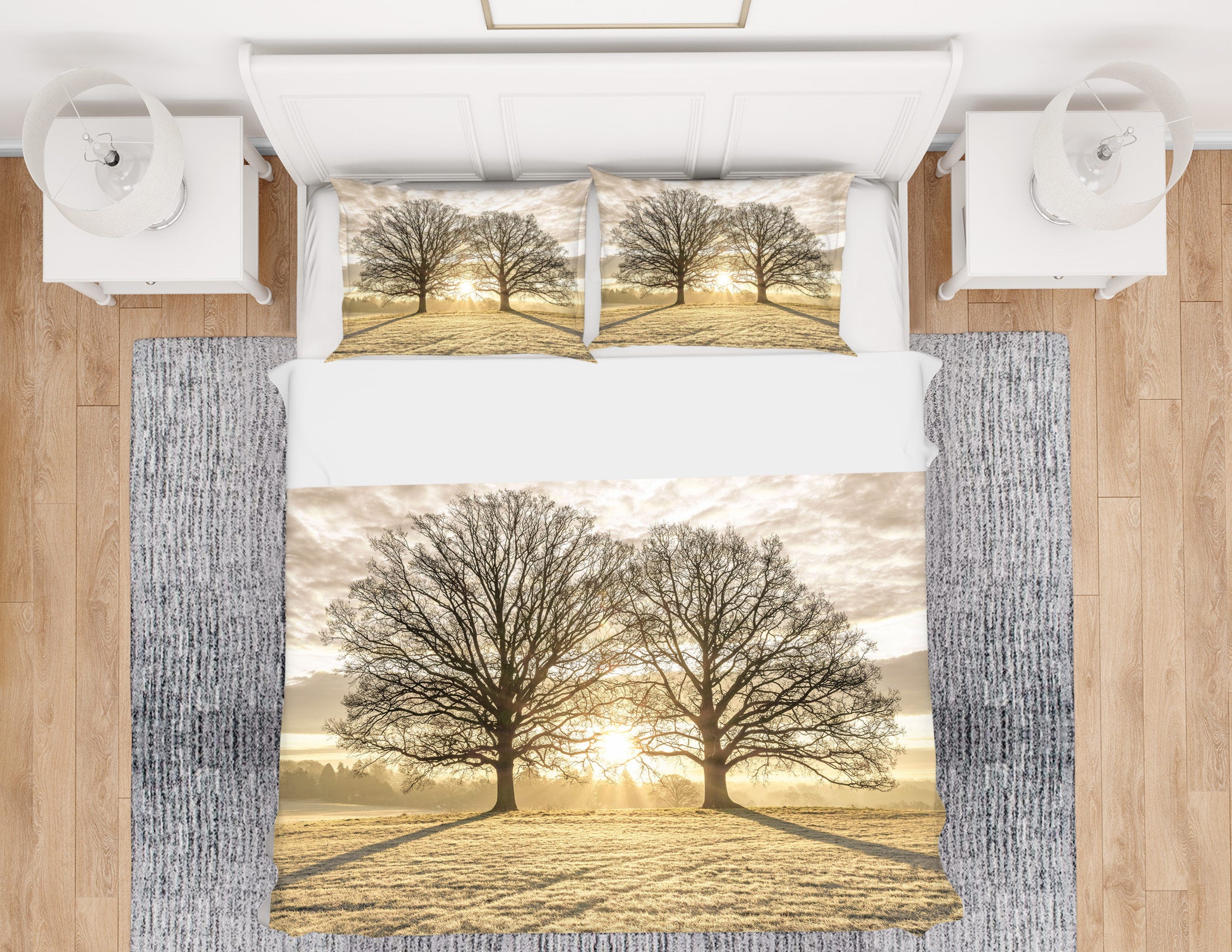 3D Yellow Grassland 1086 Assaf Frank Bedding Bed Pillowcases Quilt