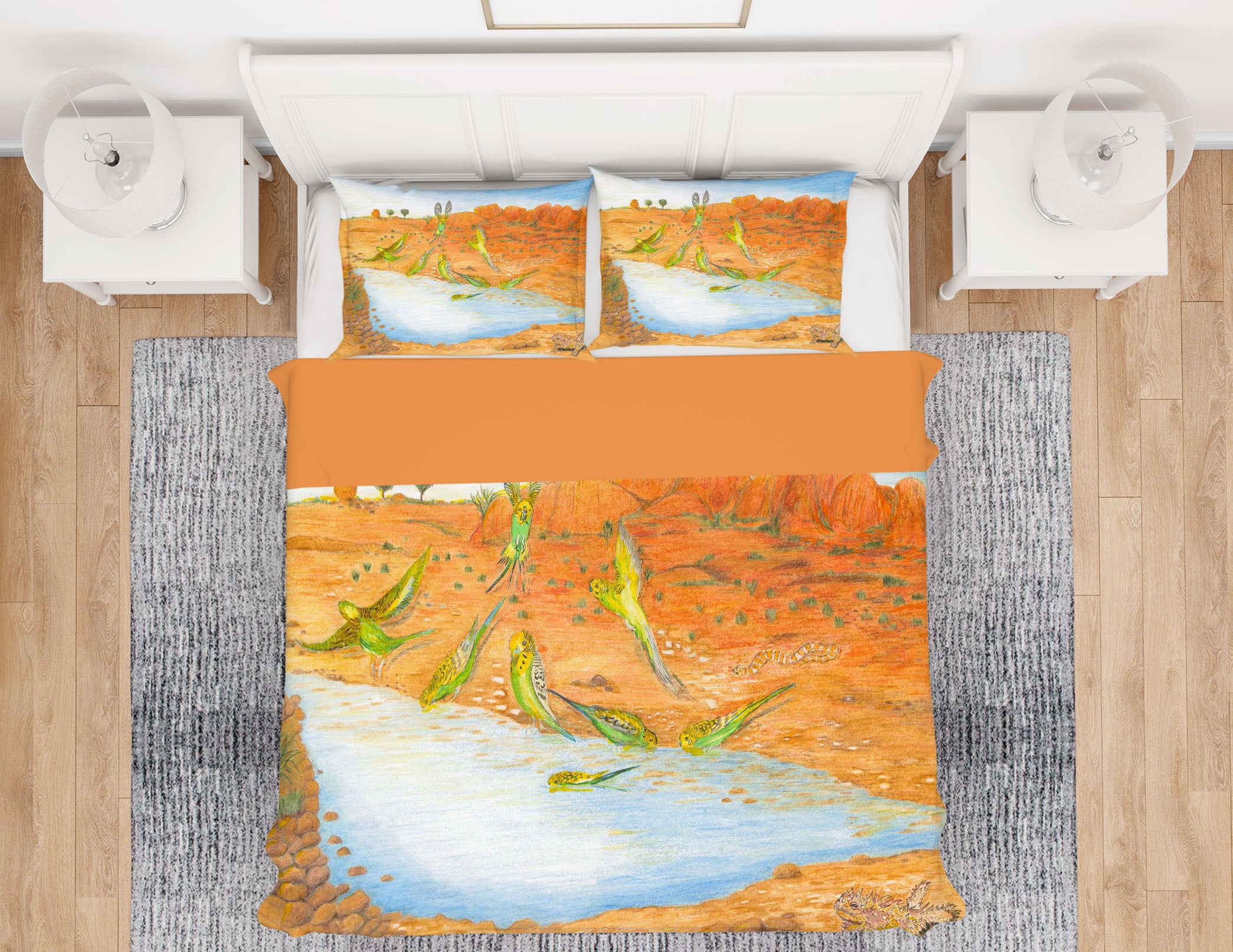3D Beach Prawn 023 Michael Sewell Bedding Bed Pillowcases Quilt
