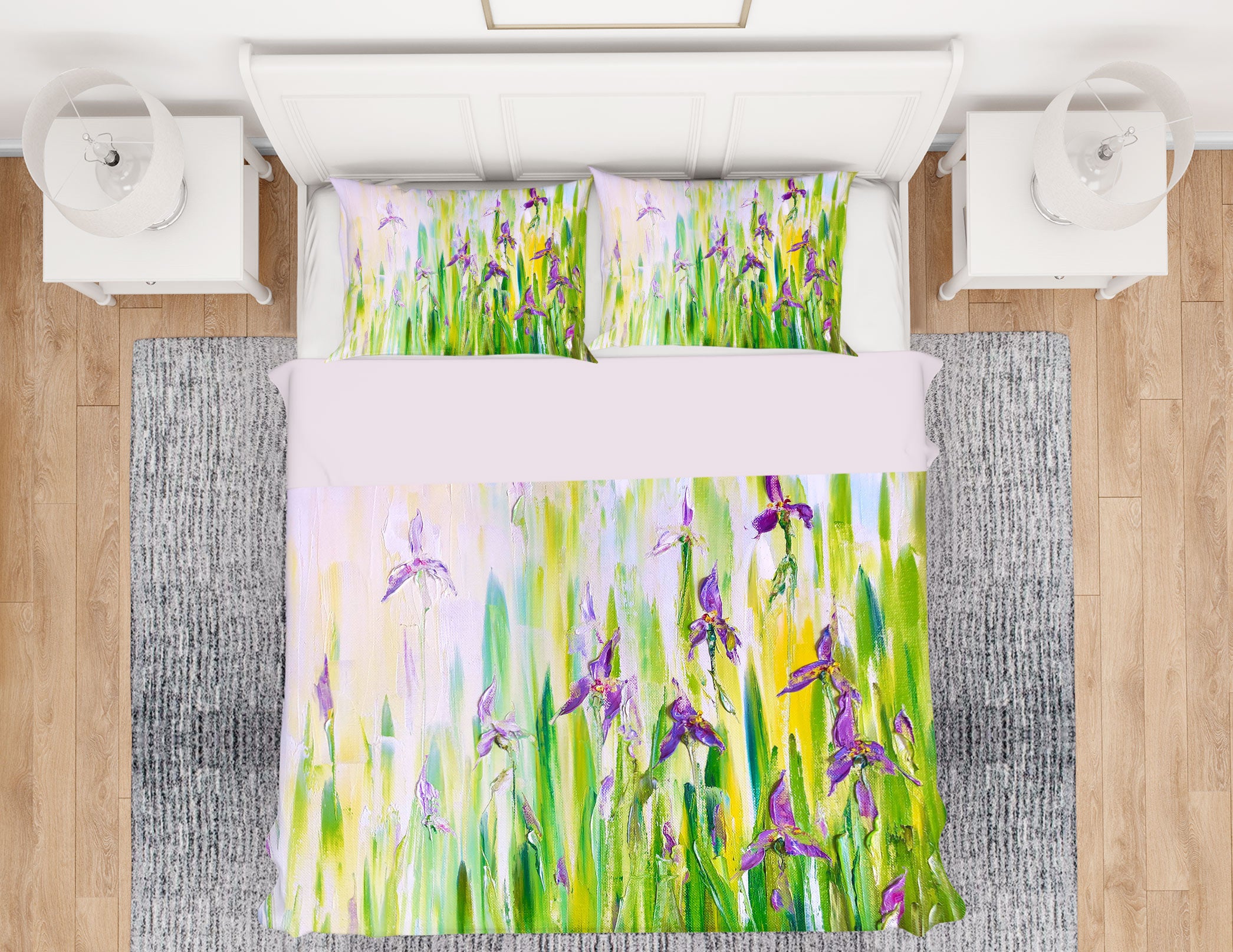 3D Purple Flower 448 Skromova Marina Bedding Bed Pillowcases Quilt