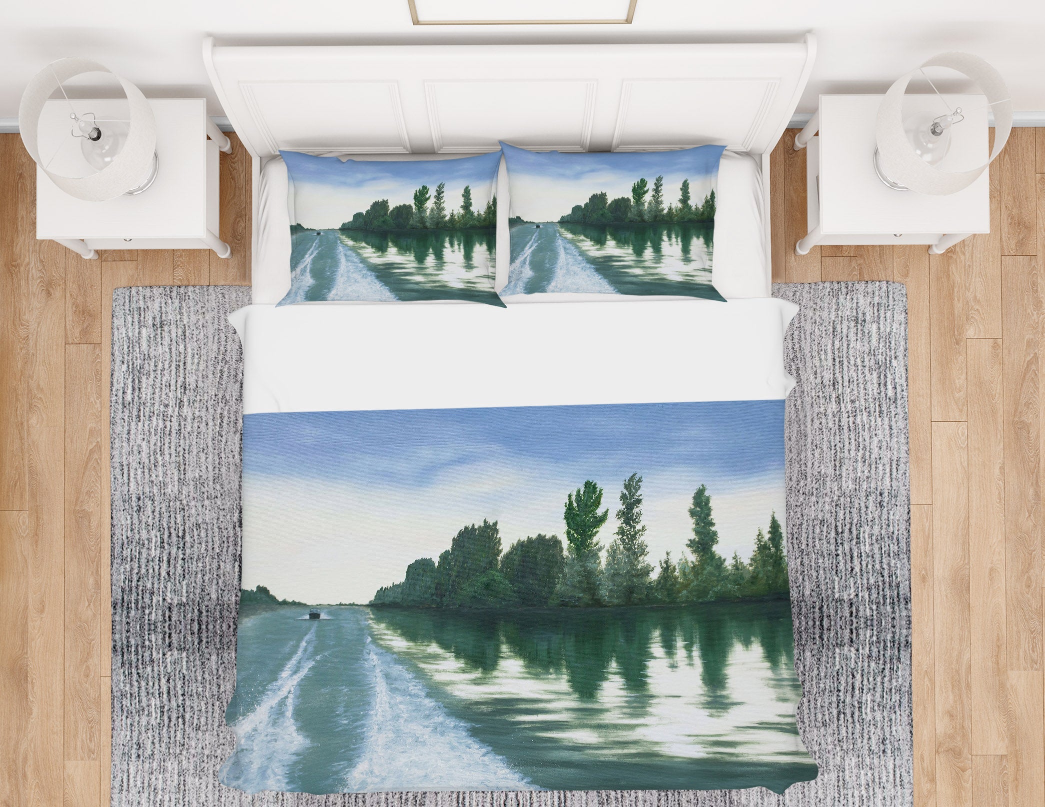 3D River Forest 1779 Marina Zotova Bedding Bed Pillowcases Quilt