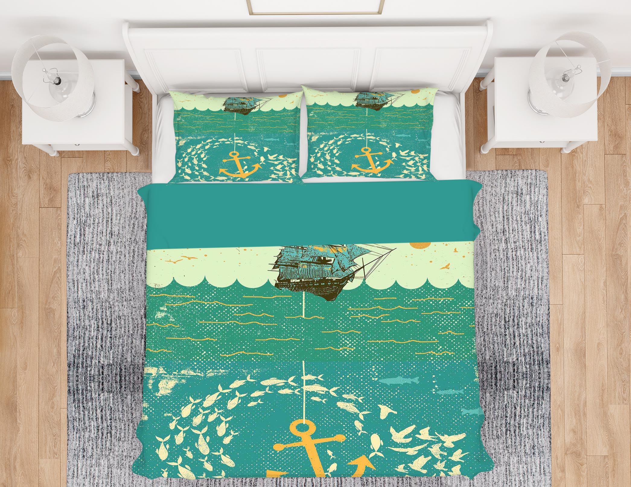 3D School Of Fish 2106 Showdeer Bedding Bed Pillowcases Quilt