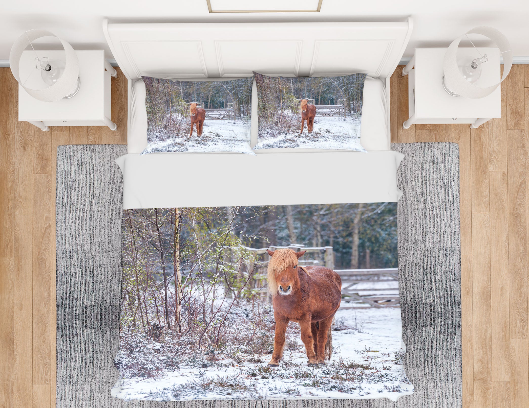 3D Brown Pony 7177 Assaf Frank Bedding Bed Pillowcases Quilt Cover Duvet Cover