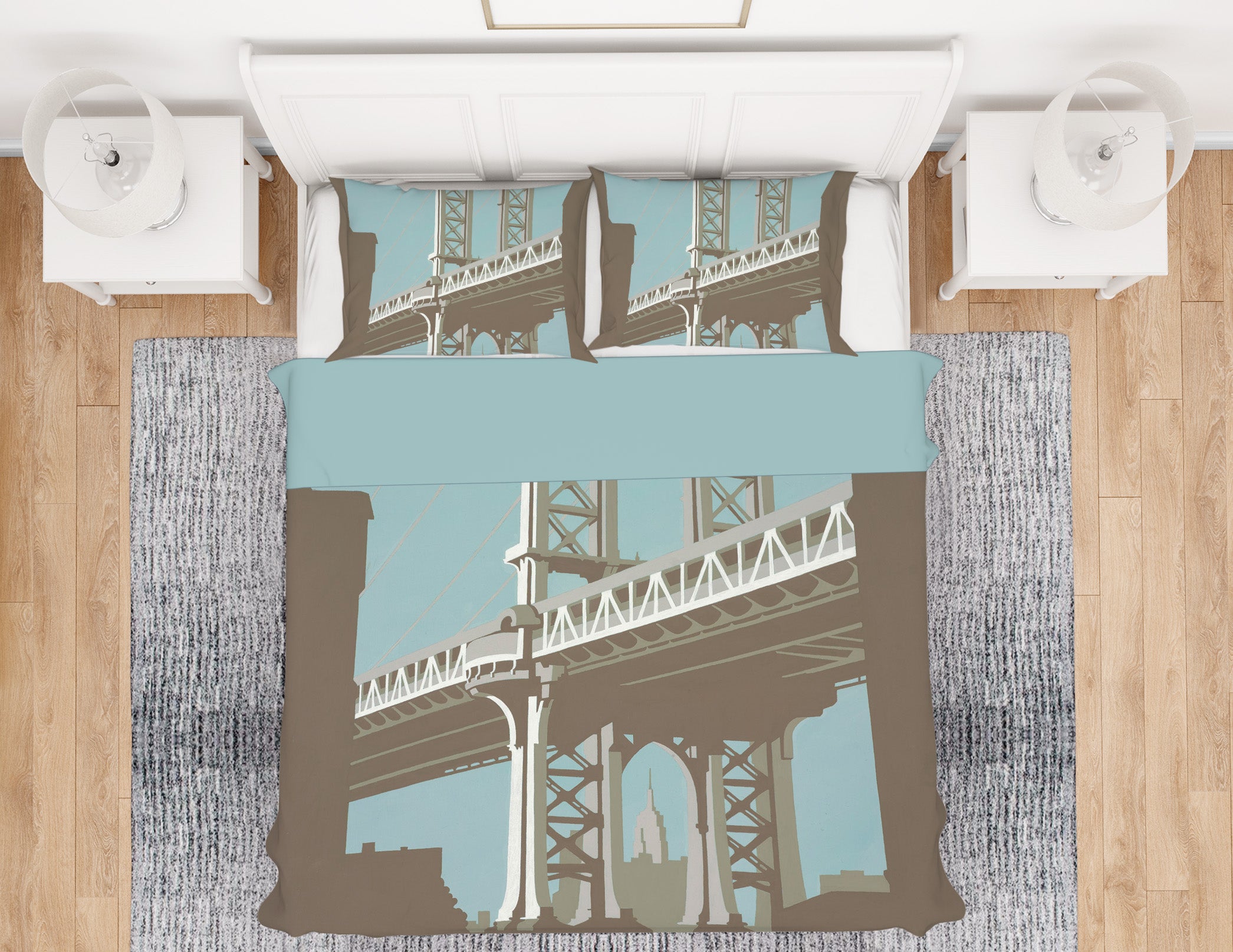 3D New York 2030 Steve Read Bedding Bed Pillowcases Quilt