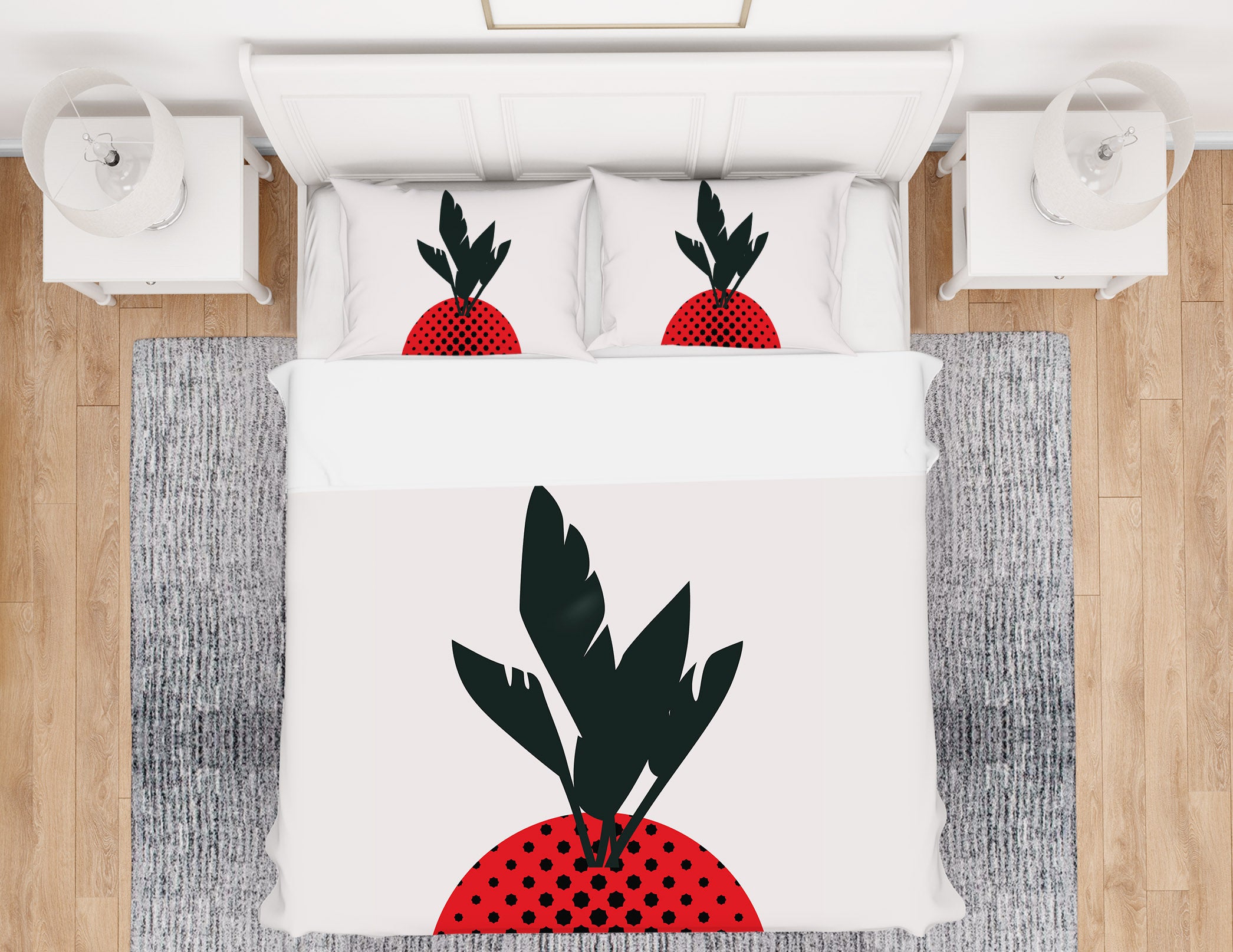 3D Red Leaves 181 Boris Draschoff Bedding Bed Pillowcases Quilt