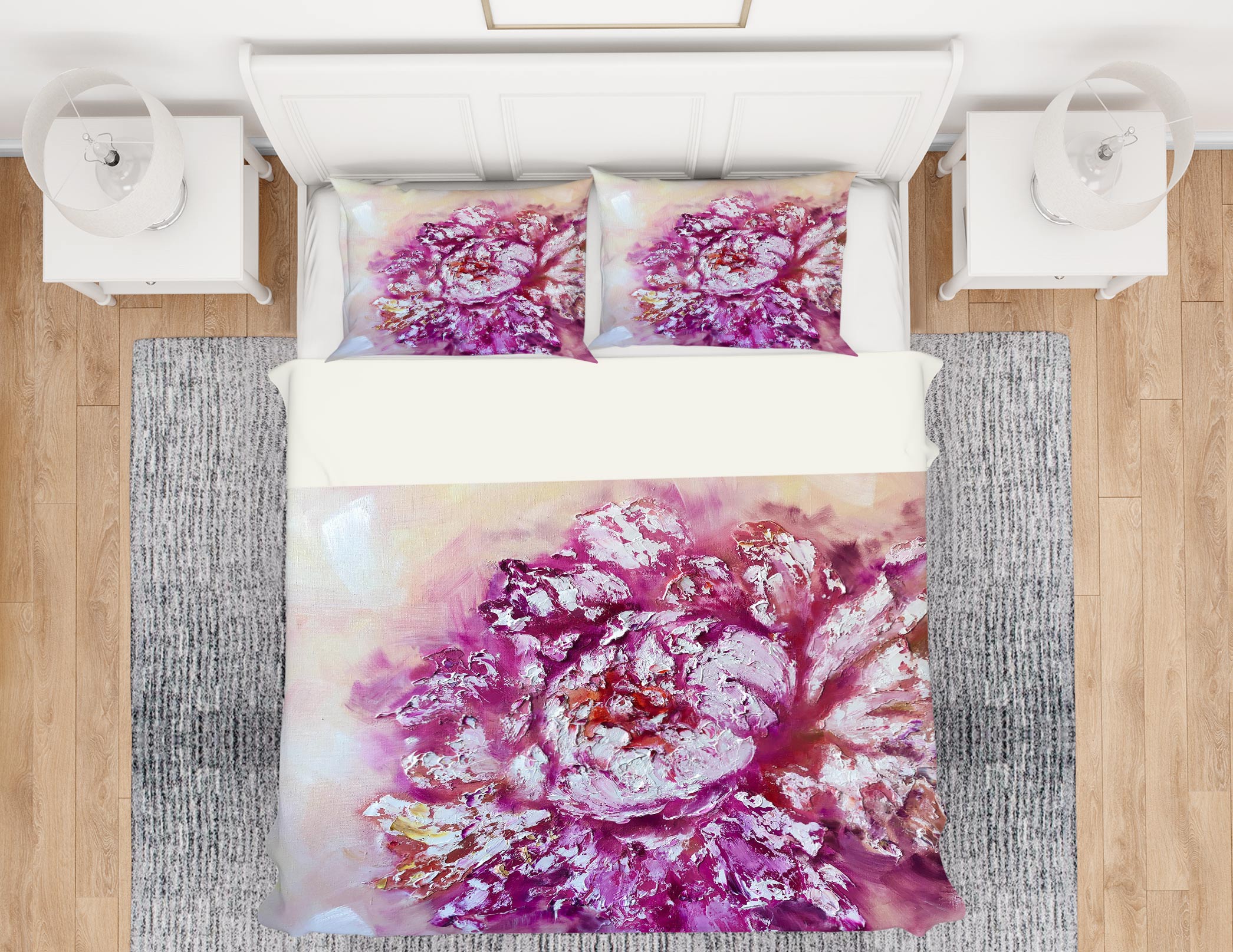 3D Purple Flower 428 Skromova Marina Bedding Bed Pillowcases Quilt