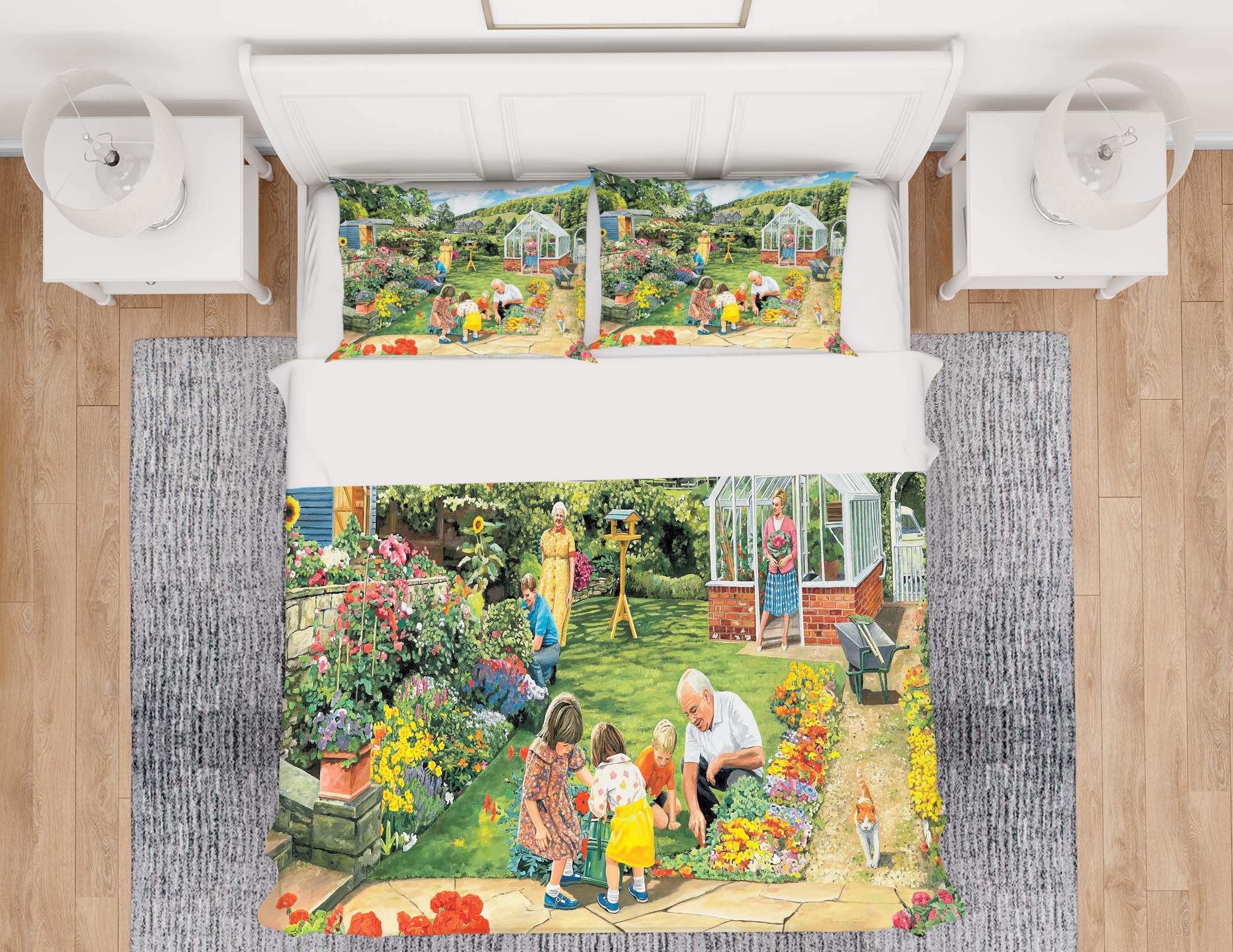 3D Gardening With Grandad 2025 Trevor Mitchell bedding Bed Pillowcases Quilt