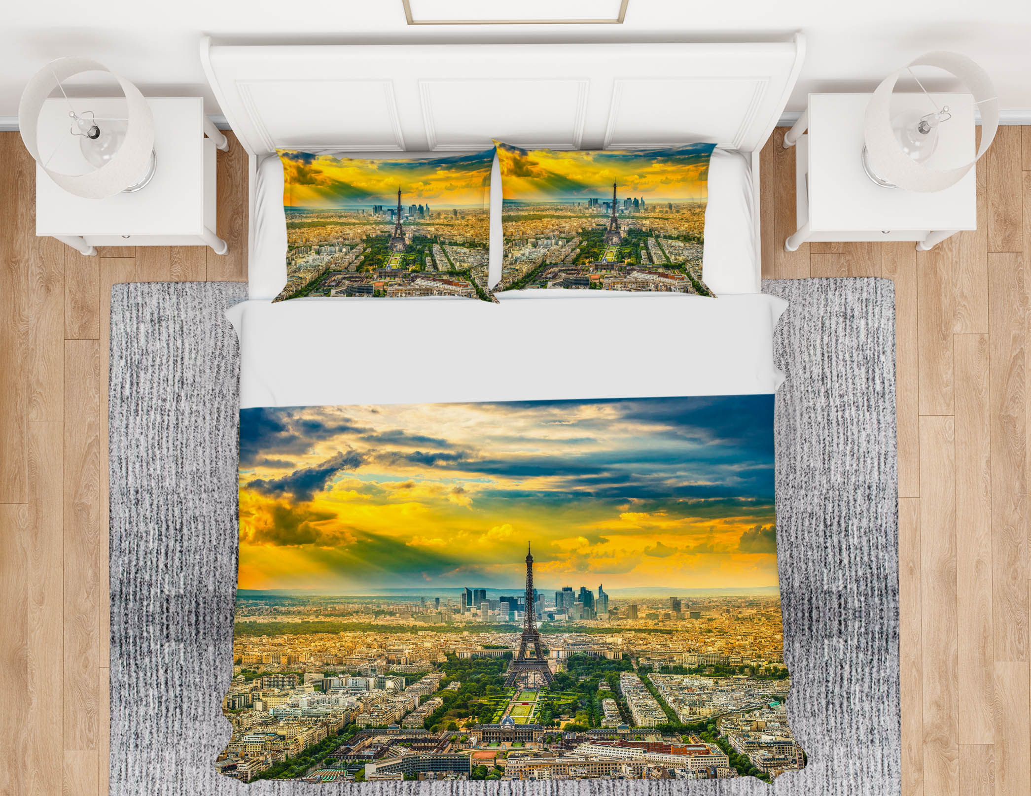 3D Montparnasse View 121 Marco Carmassi Bedding Bed Pillowcases Quilt