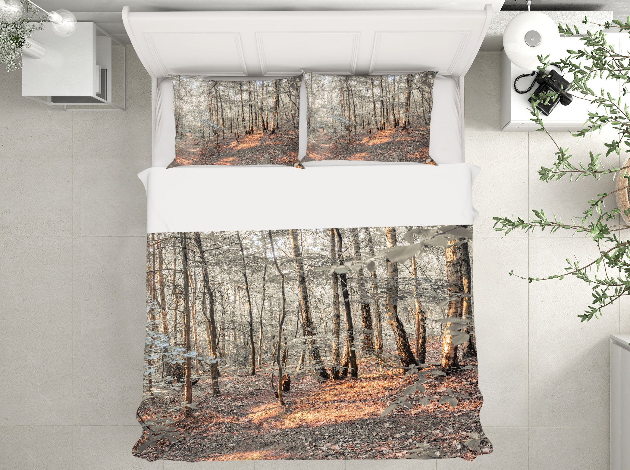 3D Forest Trees 7149 Assaf Frank Bedding Bed Pillowcases Quilt Cover Duvet Cover