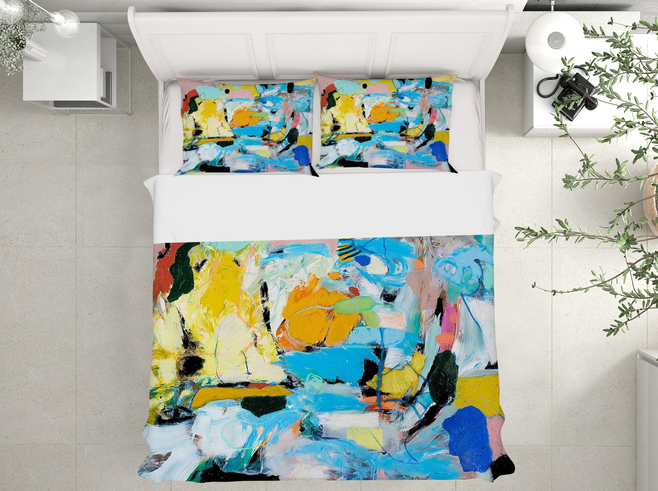 3D Vibrant Colors 2008 Allan P. Friedlander Bedding Bed Pillowcases Quilt