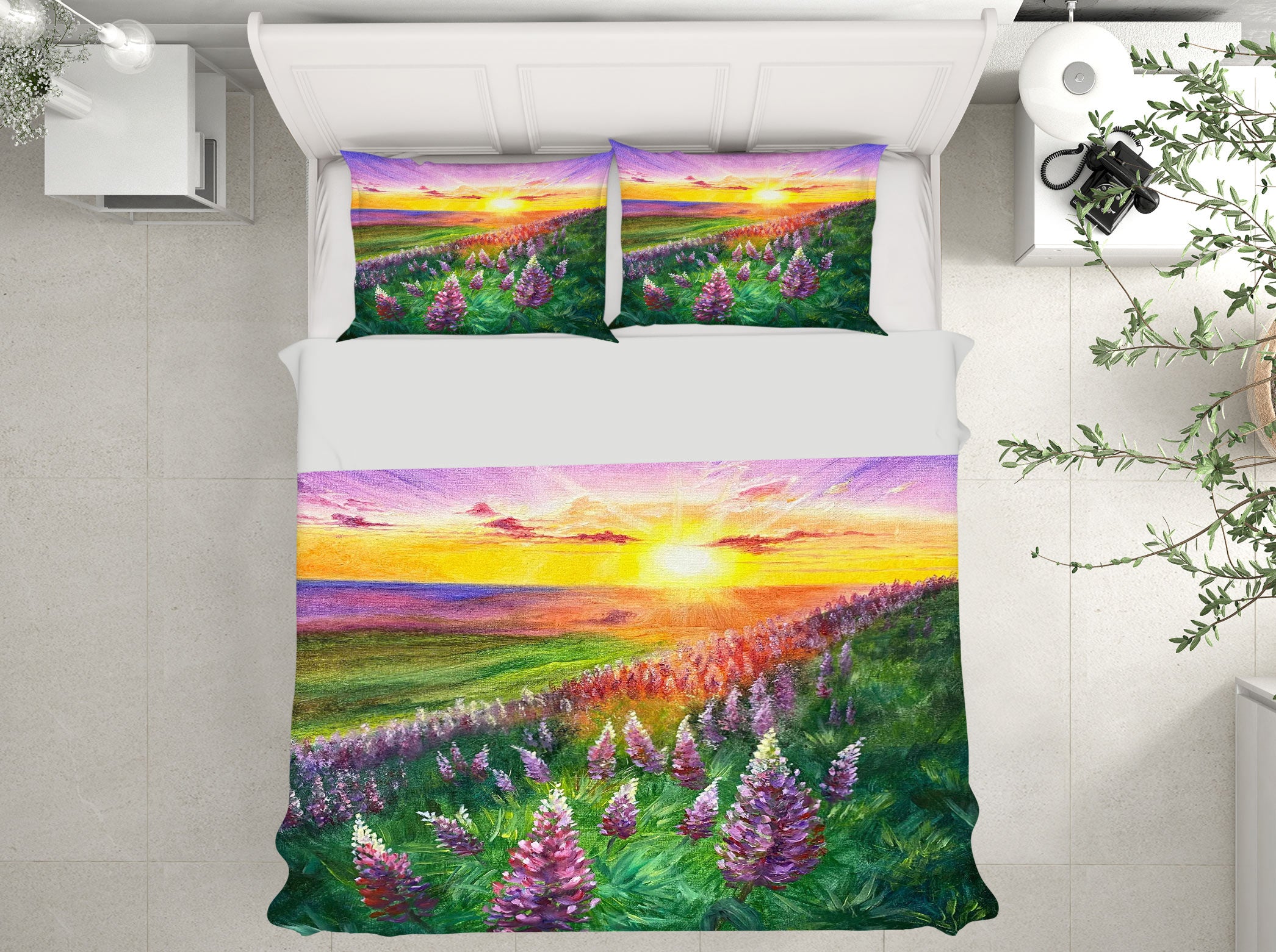 3D Sunny Meadow Flowers 9793 Marina Zotova Bedding Bed Pillowcases Quilt