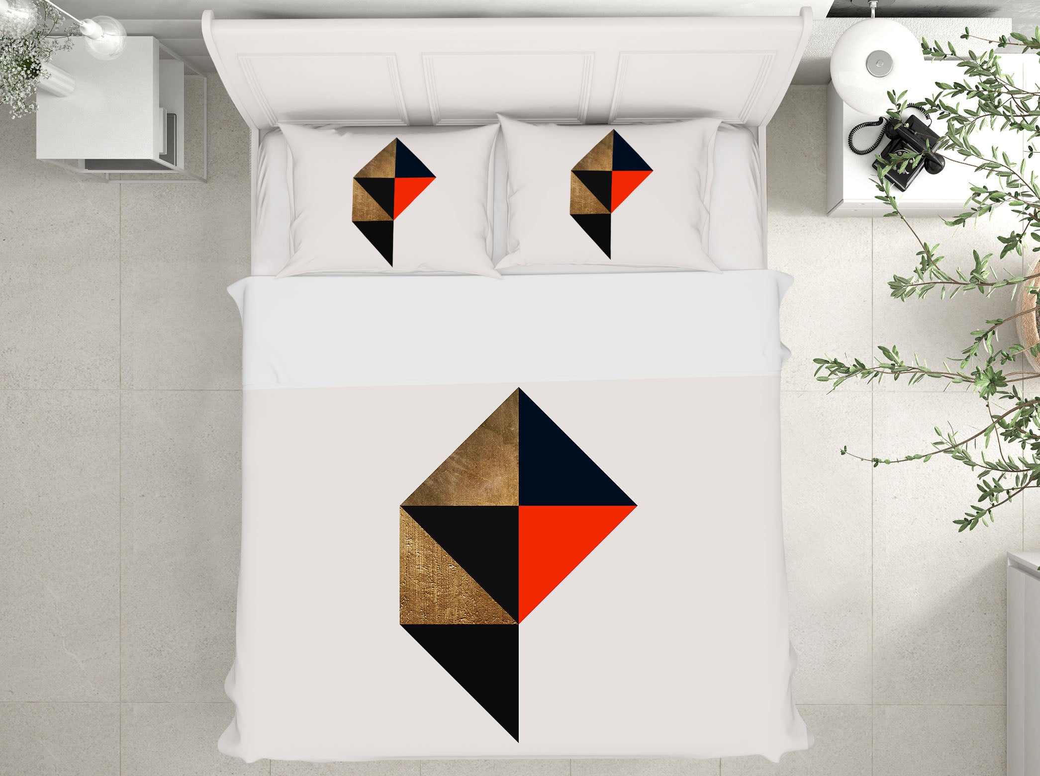 3D Triangle Stitching 230 Boris Draschoff Bedding Bed Pillowcases Quilt