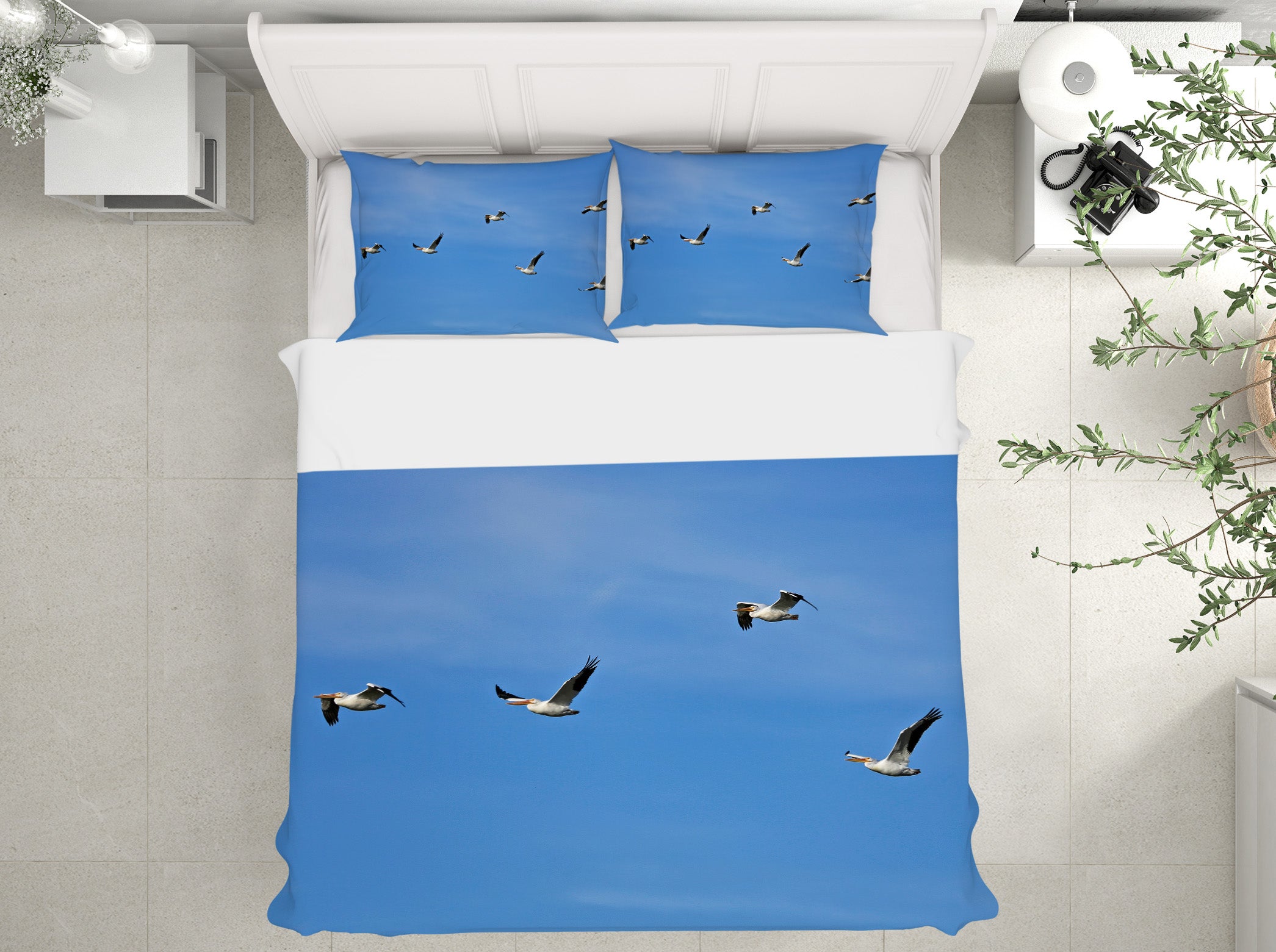 3D Seagull 11180 Kathy Barefield Bedding Bed Pillowcases Quilt