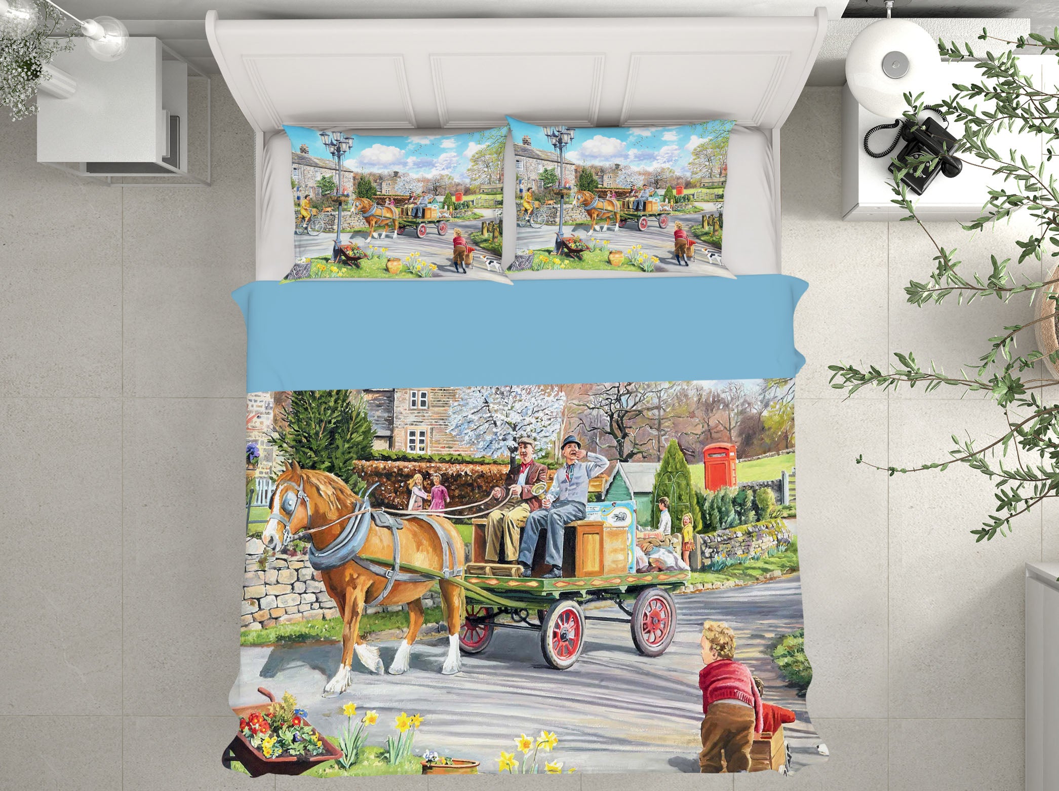 3D Carriage 2048 Trevor Mitchell bedding Bed Pillowcases Quilt