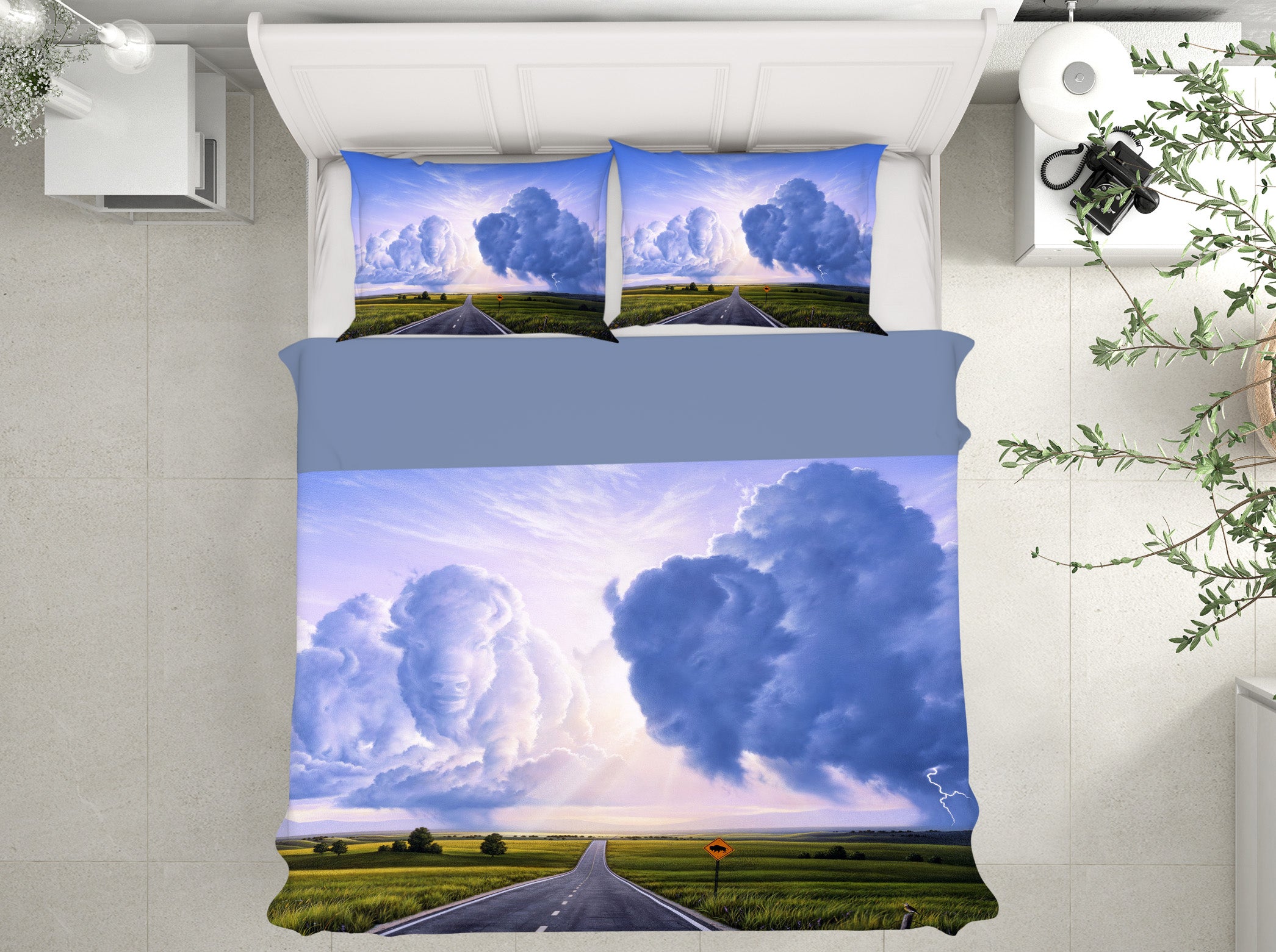 3D Buffalo Crossing 2115 Jerry LoFaro bedding Bed Pillowcases Quilt