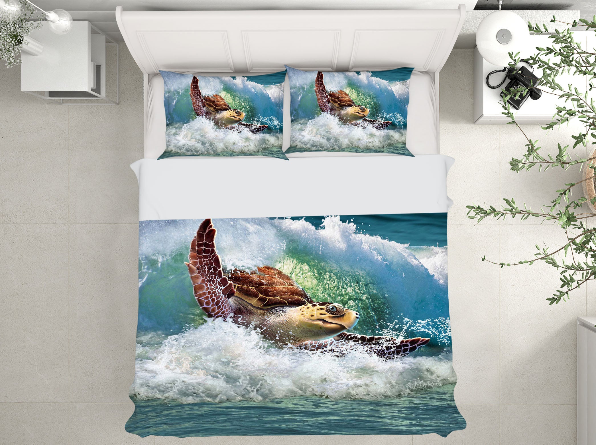 3D SeaTurtle 2108 Jerry LoFaro bedding Bed Pillowcases Quilt