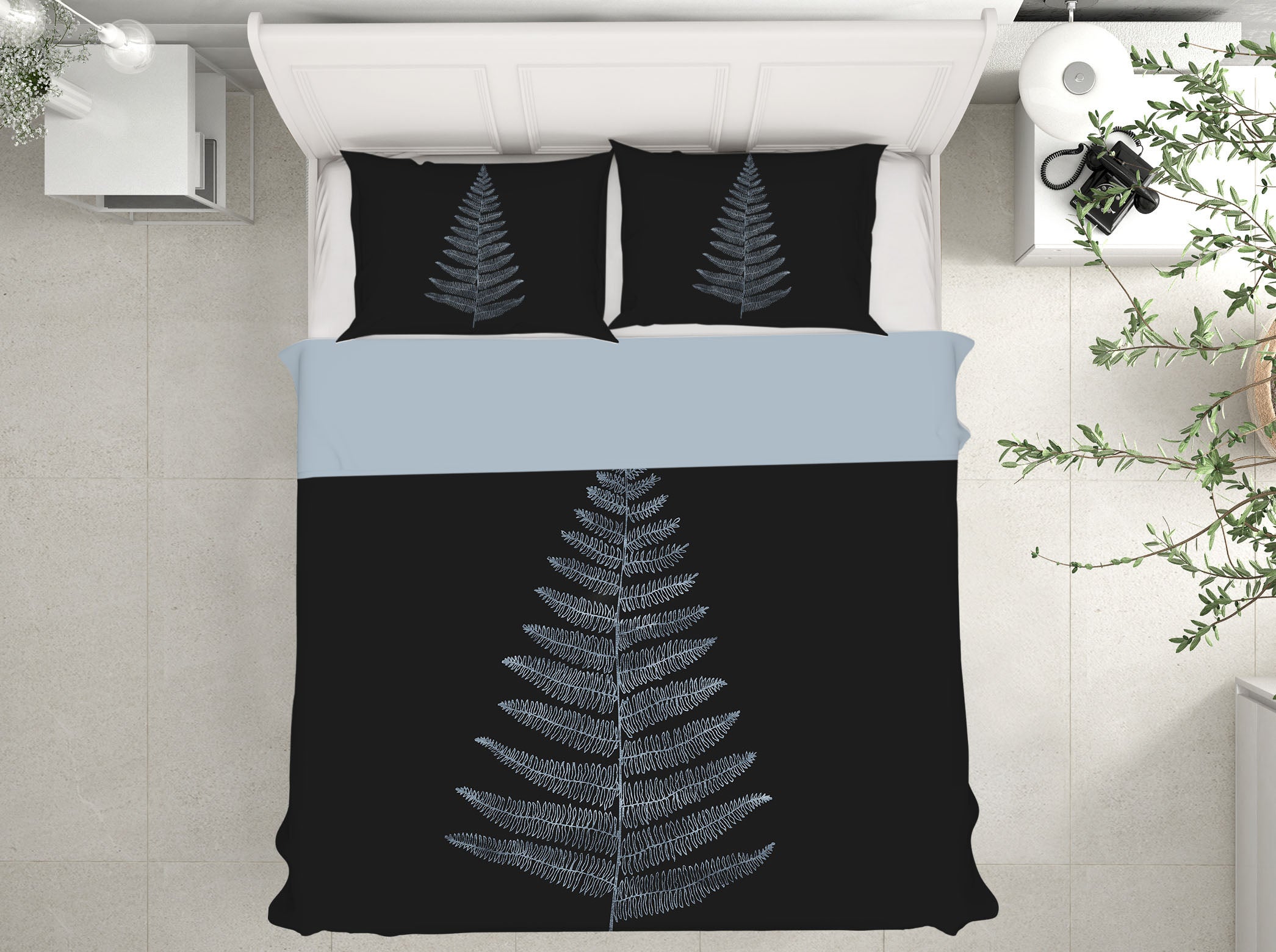 3D Black Cypress Leaves 117 Boris Draschoff Bedding Bed Pillowcases Quilt