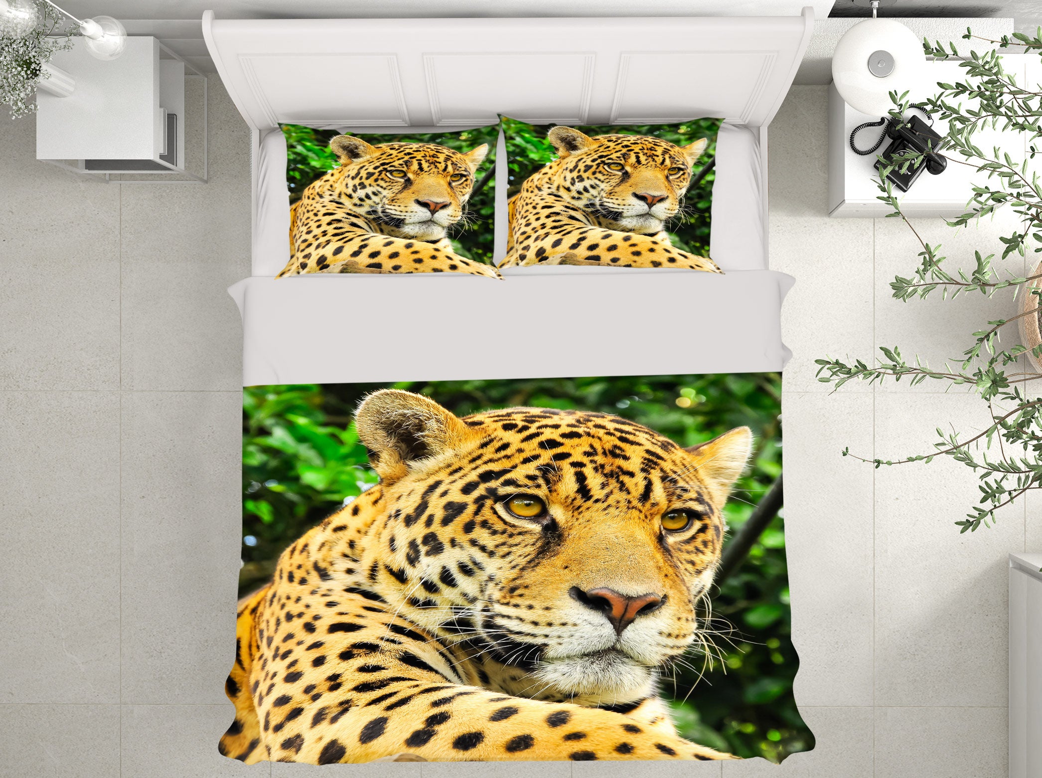 3D Leopard 72019 Bed Pillowcases Quilt