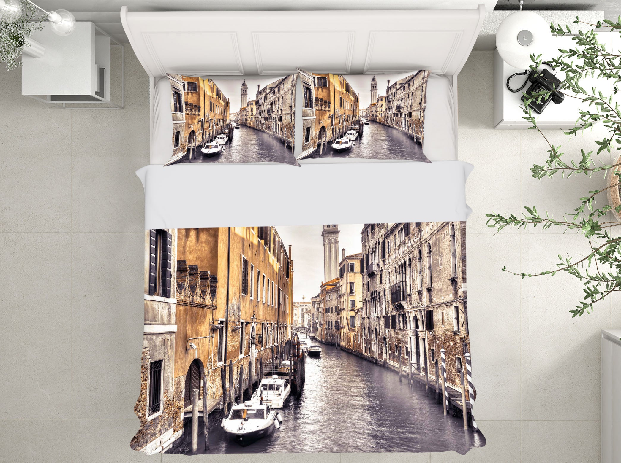 3D Venice River 2005 Assaf Frank Bedding Bed Pillowcases Quilt