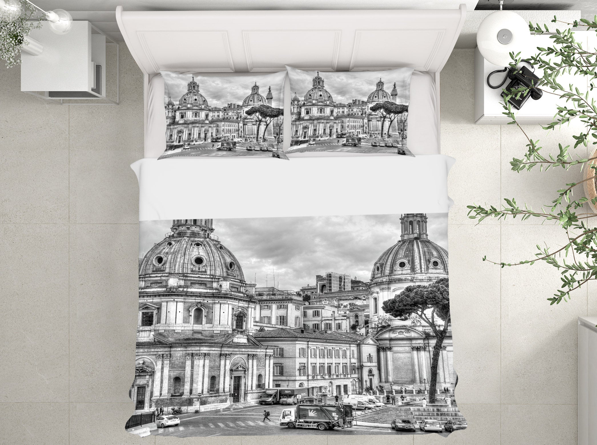3D Grey Building 8616 Assaf Frank Bedding Bed Pillowcases Quilt