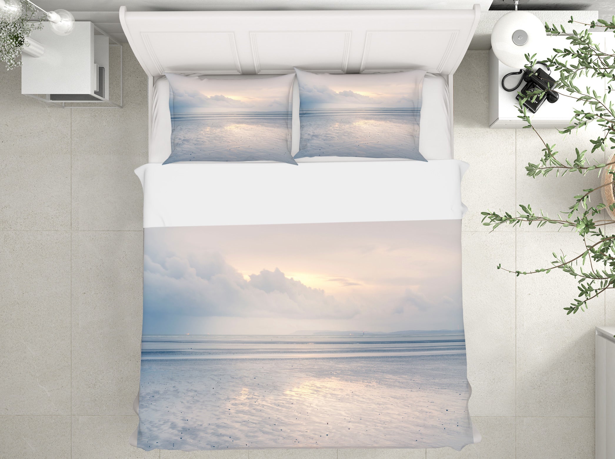 3D Sunny Sea Level 1097 Assaf Frank Bedding Bed Pillowcases Quilt