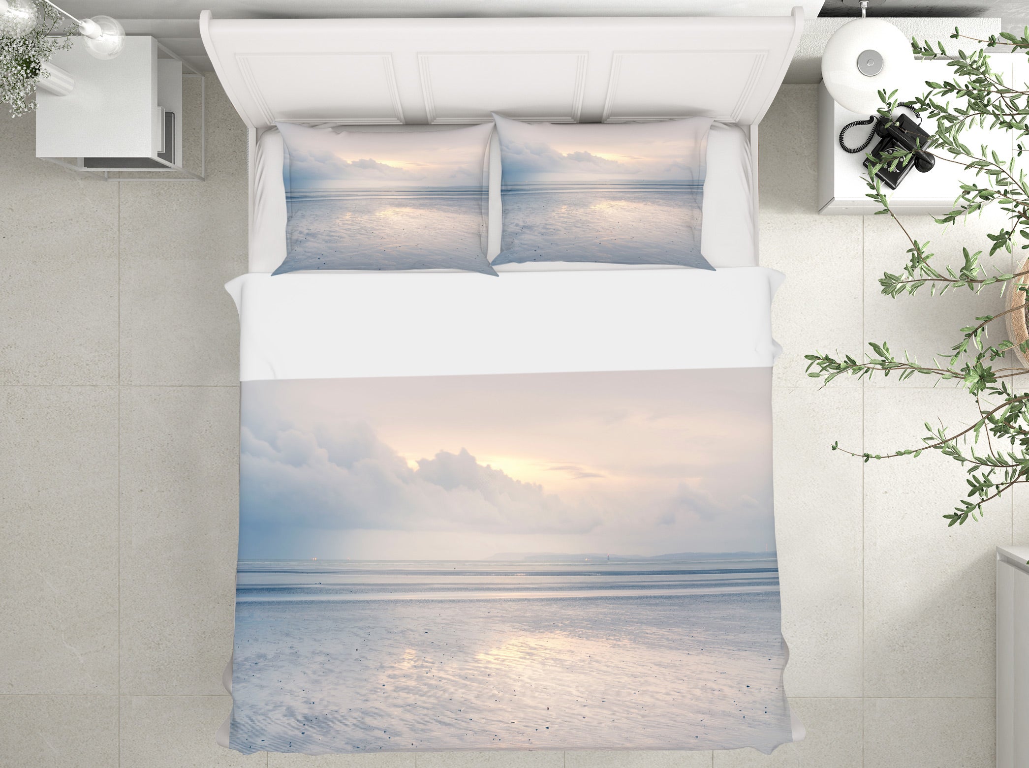 3D Sunny Sea Level 1097 Assaf Frank Bedding Bed Pillowcases Quilt