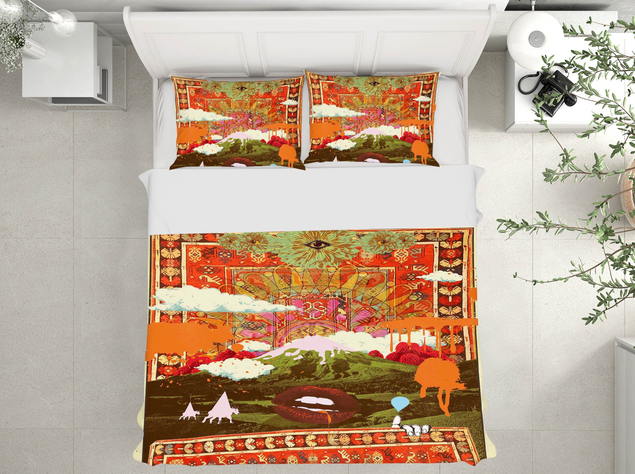 3D Flower Village 2109 Showdeer Bedding Bed Pillowcases Quilt