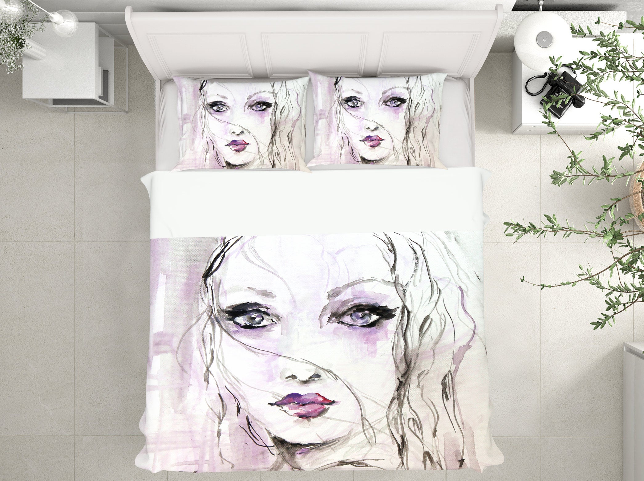 3D Pretty Woman 2126 Debi Coules Bedding Bed Pillowcases Quilt