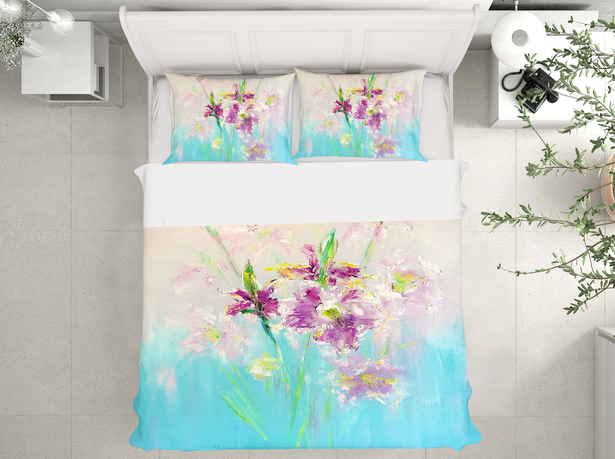 3D Purple Bouquet 550 Skromova Marina Bedding Bed Pillowcases Quilt