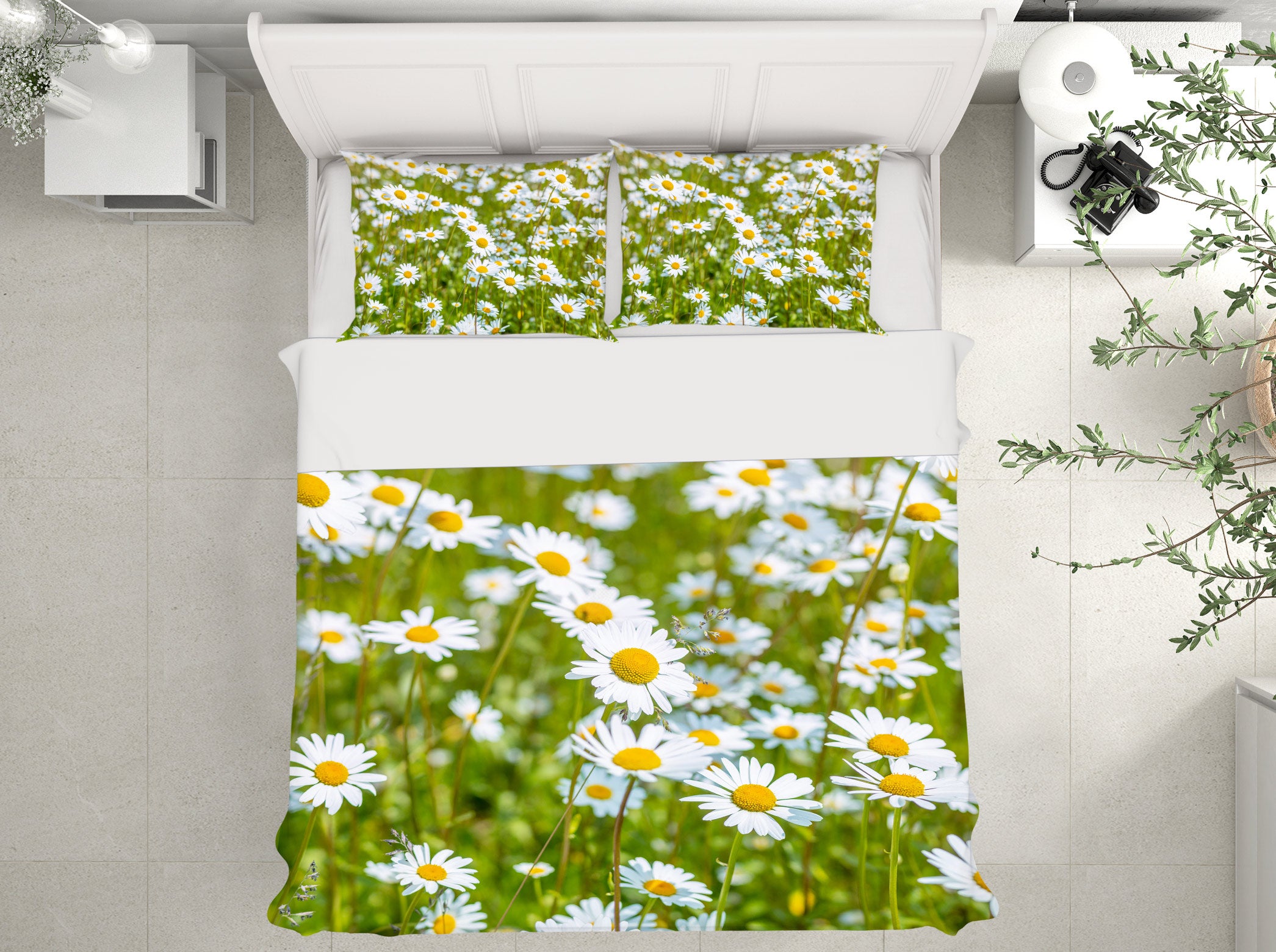3D White Daisy 6962 Assaf Frank Bedding Bed Pillowcases Quilt Cover Duvet Cover