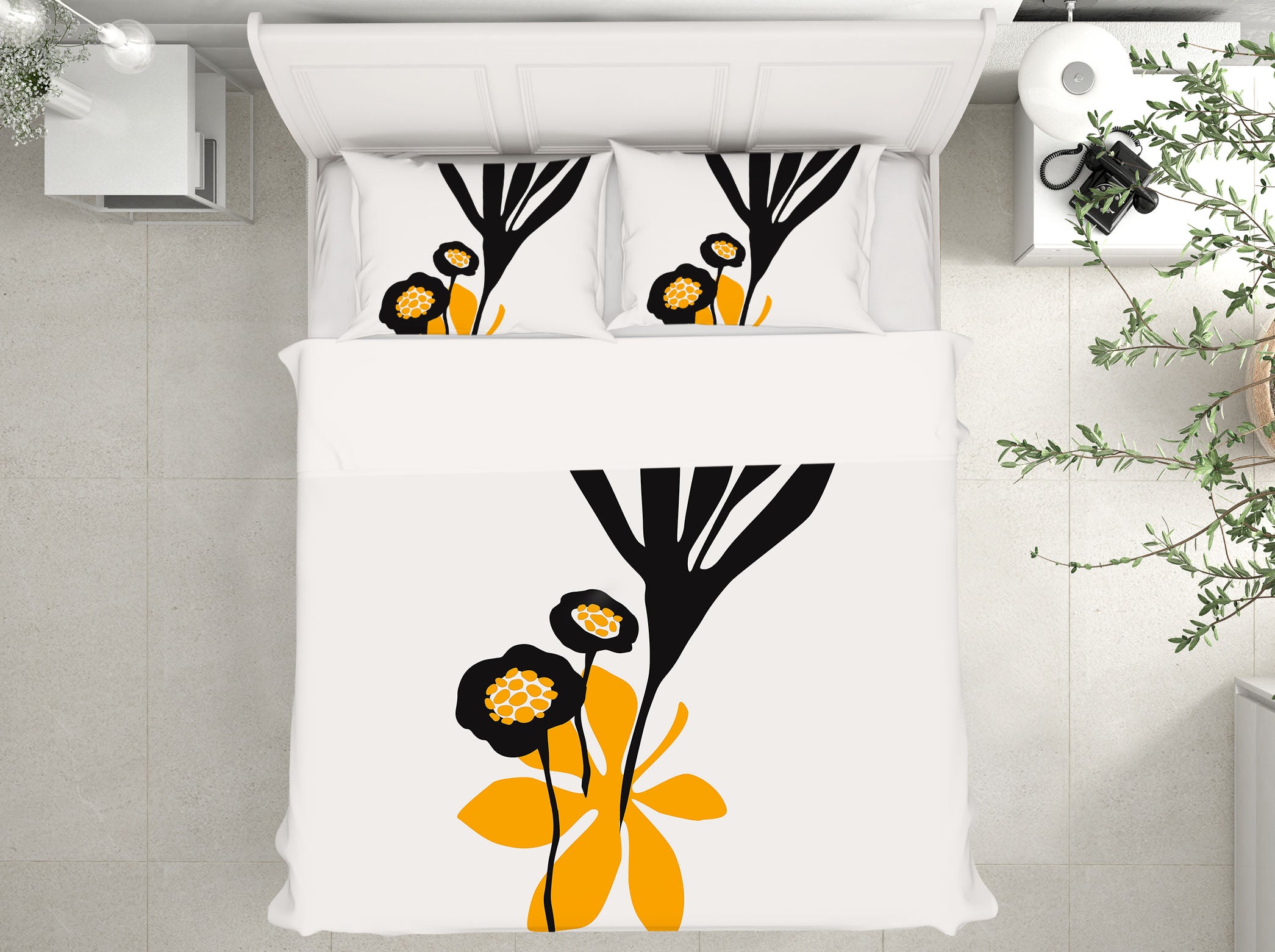 3D Yellow Flower 114 Boris Draschoff Bedding Bed Pillowcases Quilt