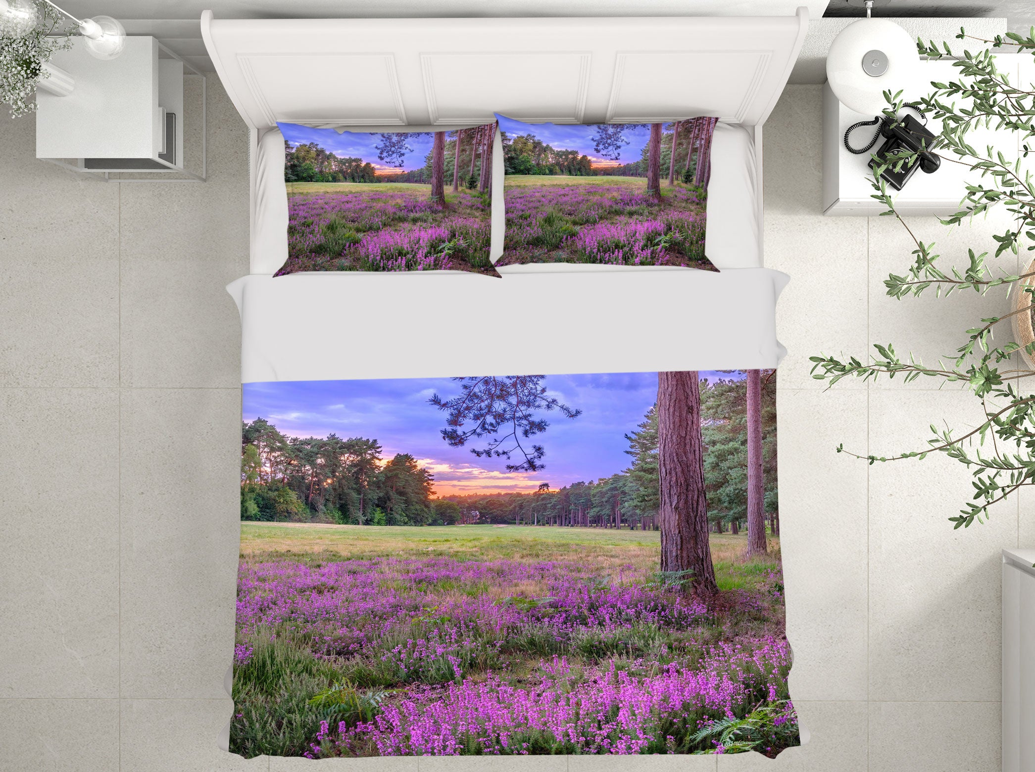 3D Lavender Tree 1060 Assaf Frank Bedding Bed Pillowcases Quilt