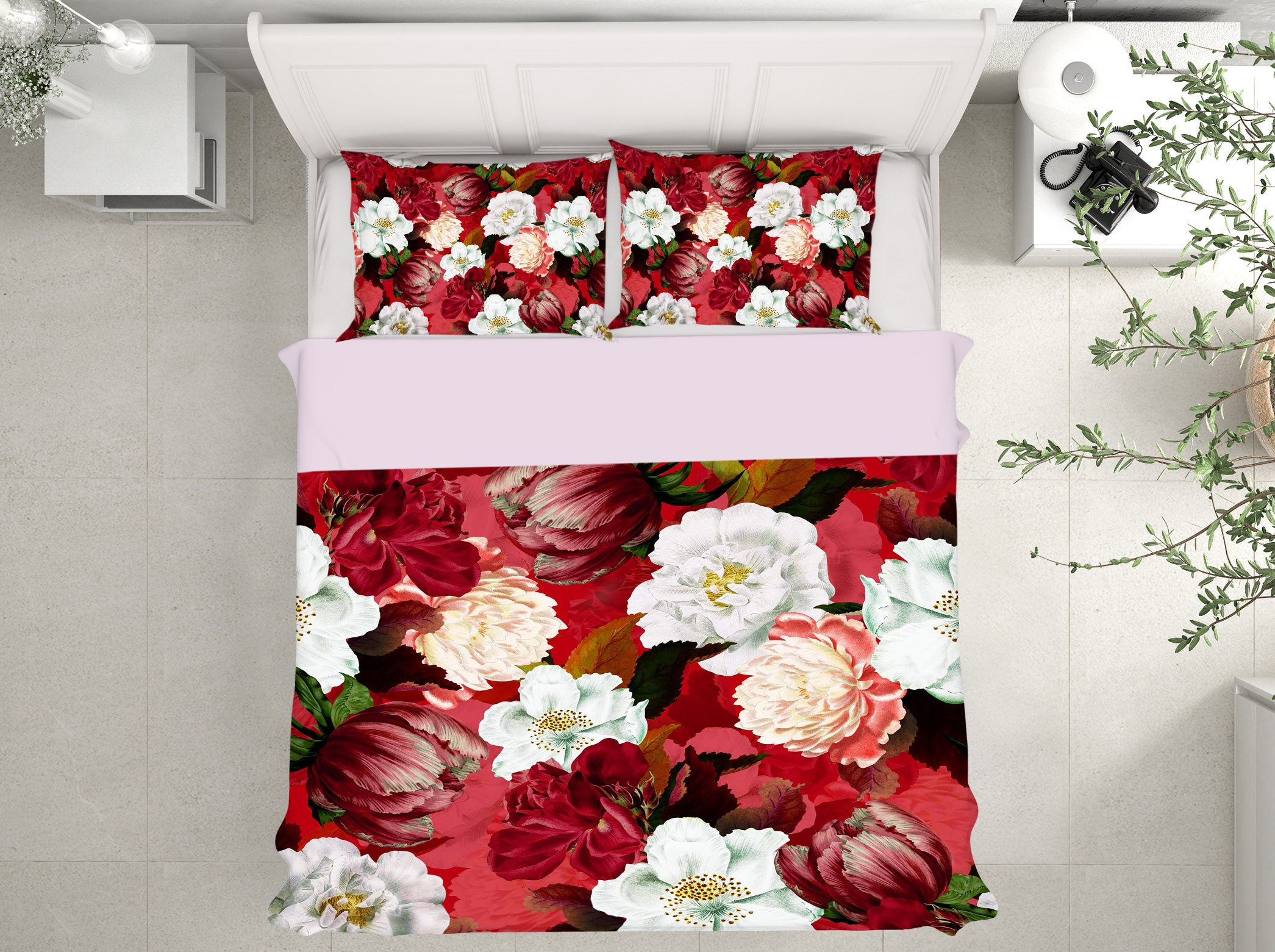 3D White Flower Bloom 164 Uta Naumann Bedding Bed Pillowcases Quilt