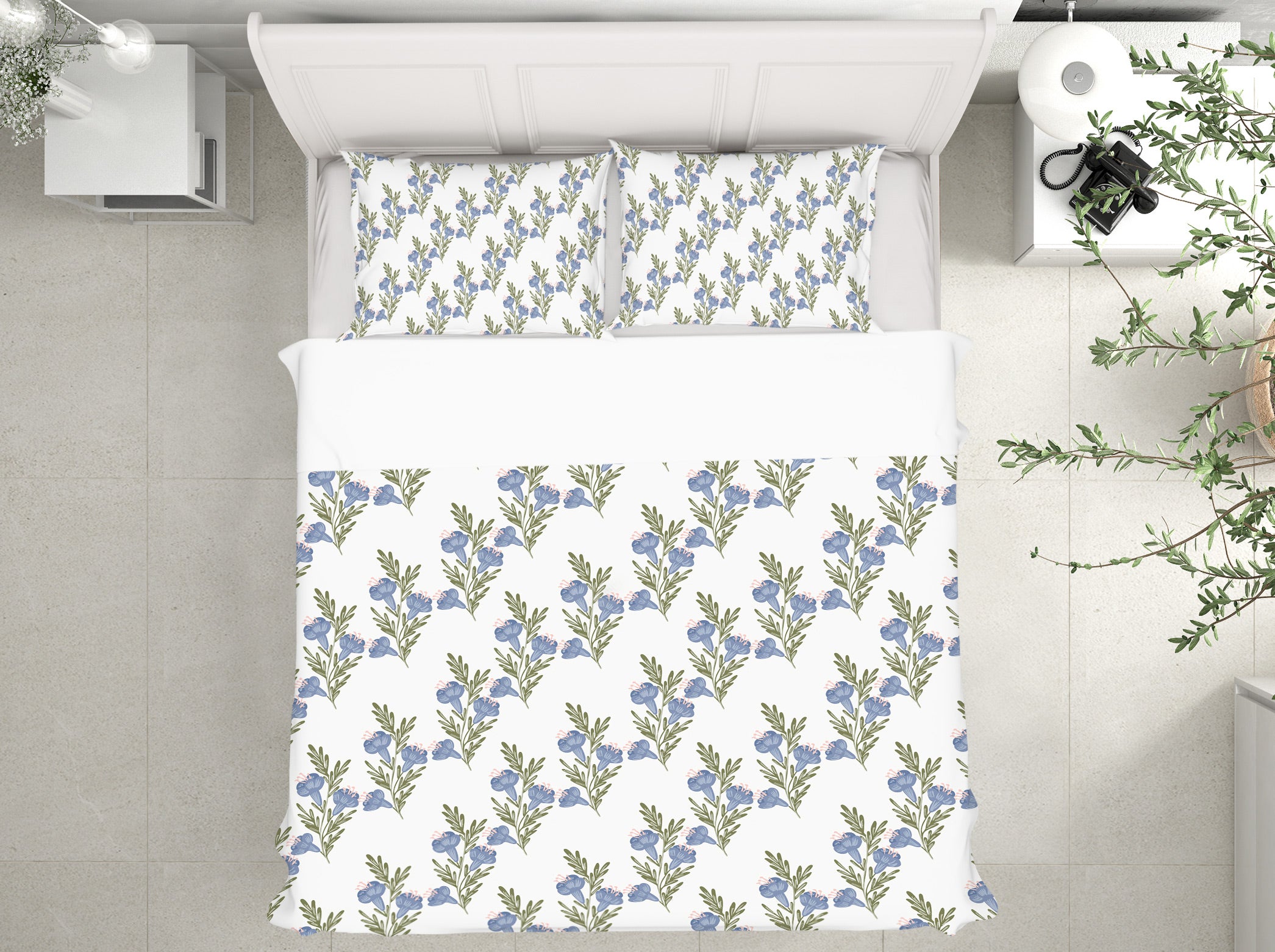 3D Blue Flowers Pattern 109153 Kashmira Jayaprakash Bedding Bed Pillowcases Quilt