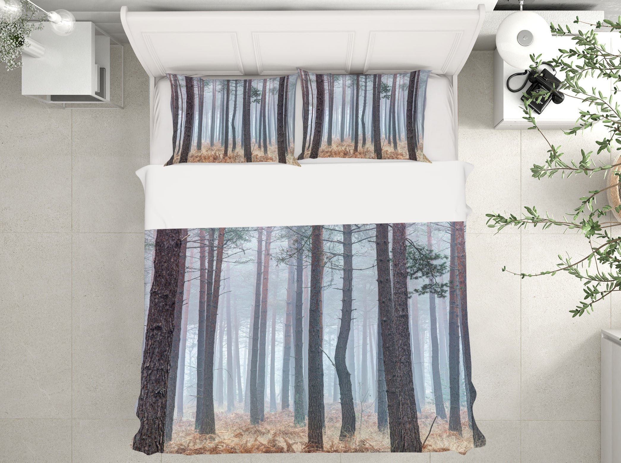 3D Forest Trunk 85132 Assaf Frank Bedding Bed Pillowcases Quilt