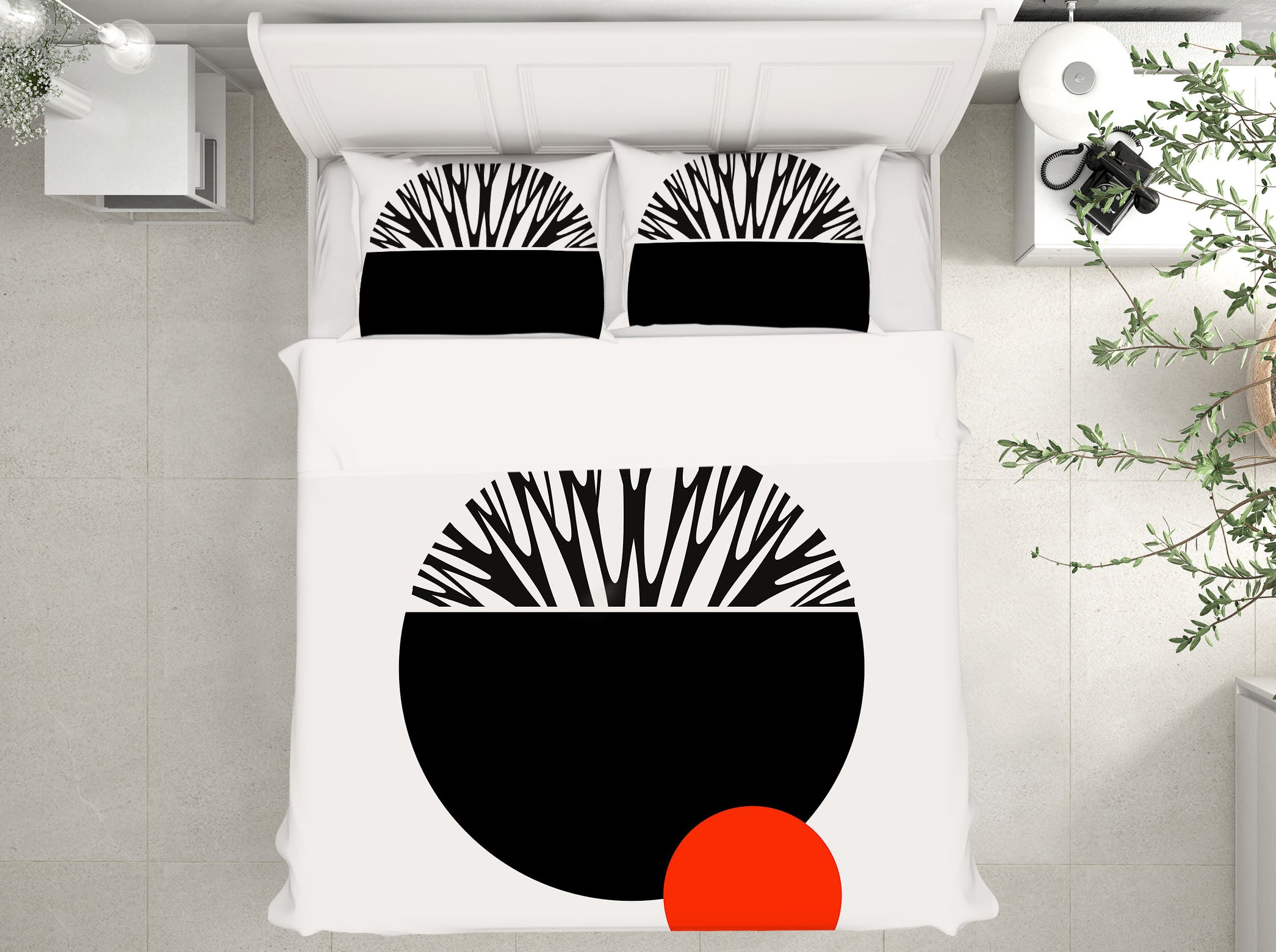 3D Black Circle 109 Boris Draschoff Bedding Bed Pillowcases Quilt