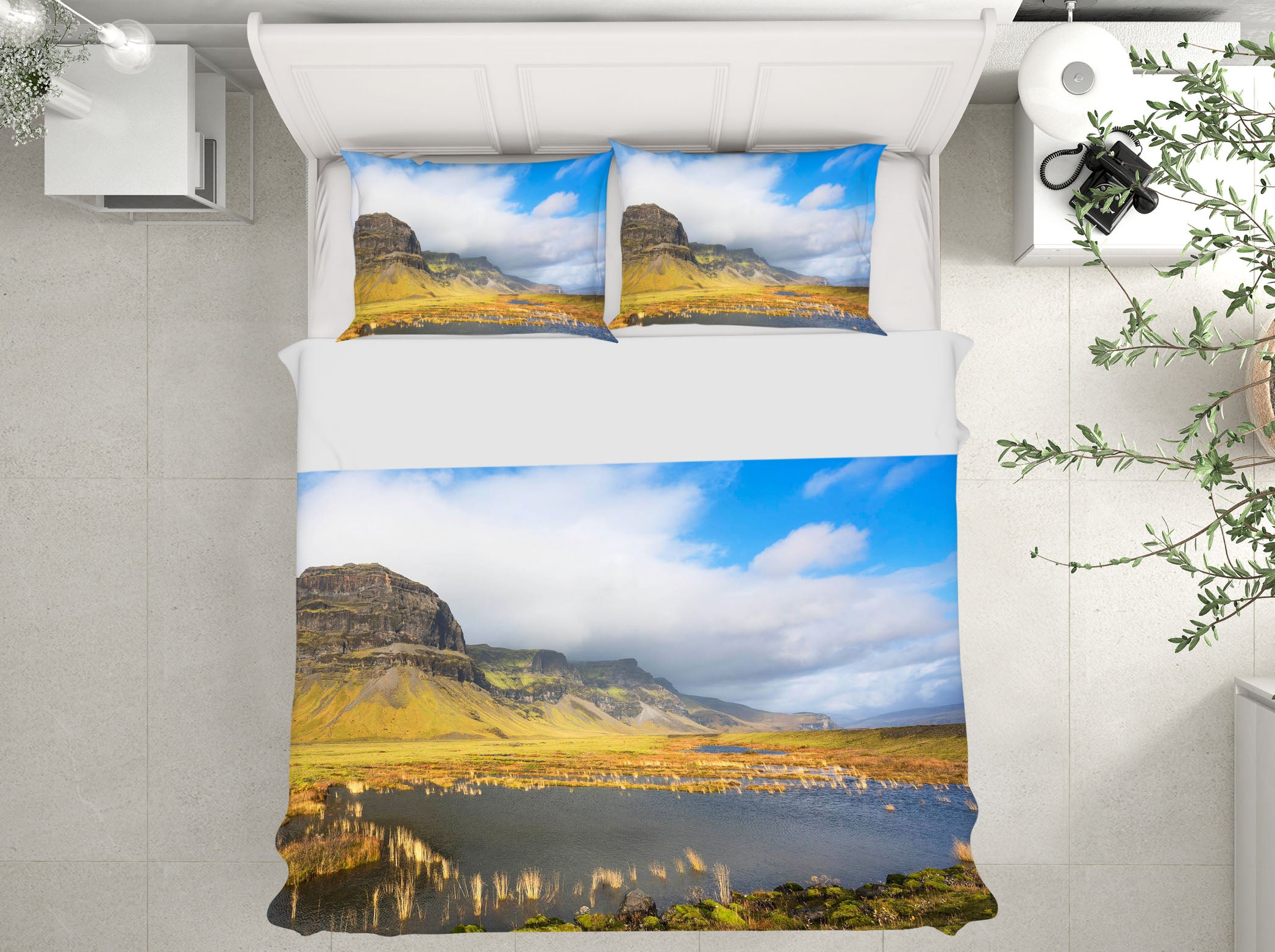 3D Mountain River 069 Marco Carmassi Bedding Bed Pillowcases Quilt