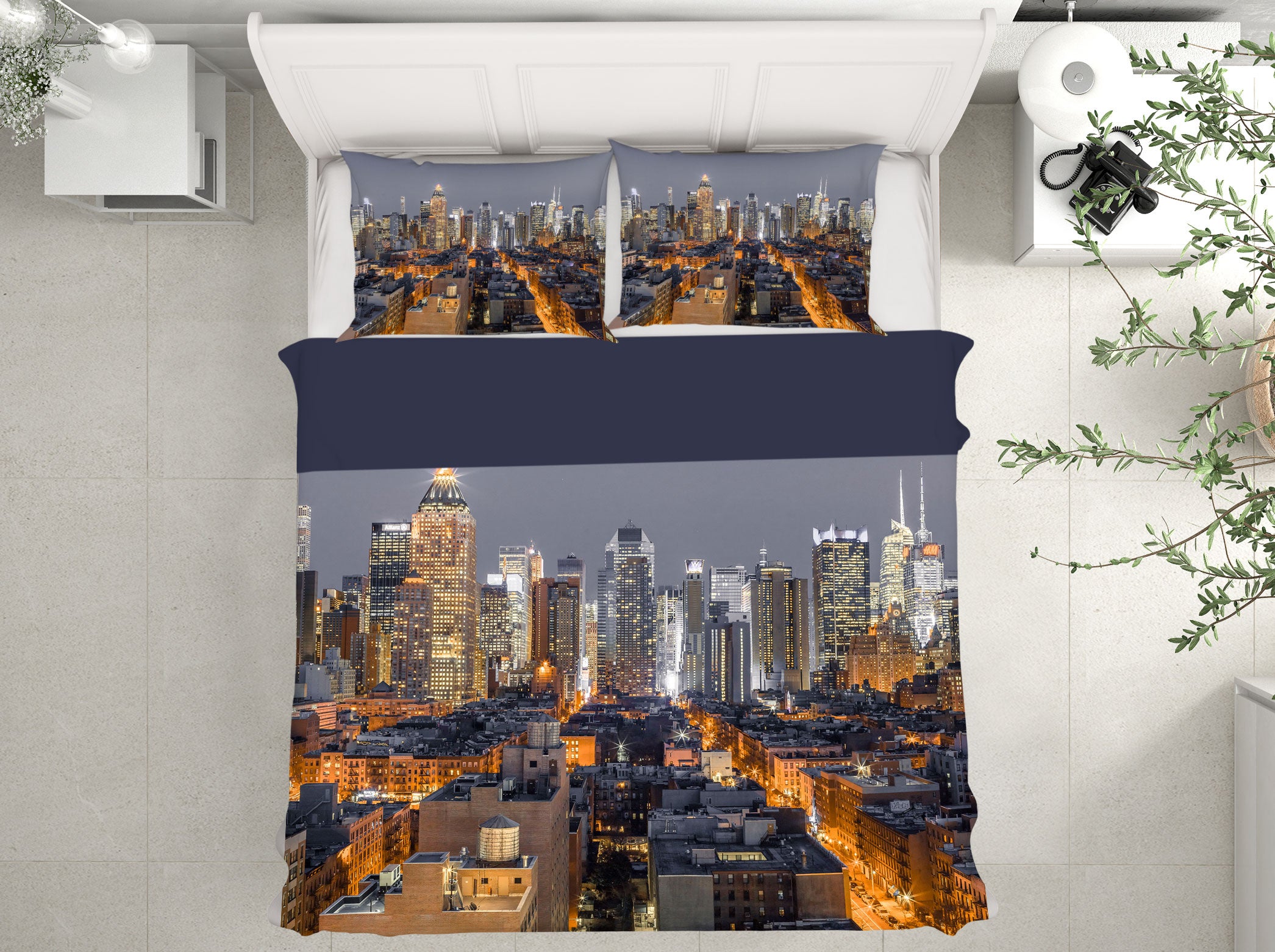 3D New York Neon 1034 Assaf Frank Bedding Bed Pillowcases Quilt
