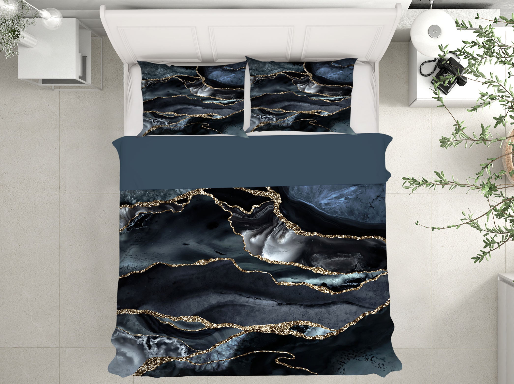 3D Black Streak 013 Uta Naumann Bedding Bed Pillowcases Quilt