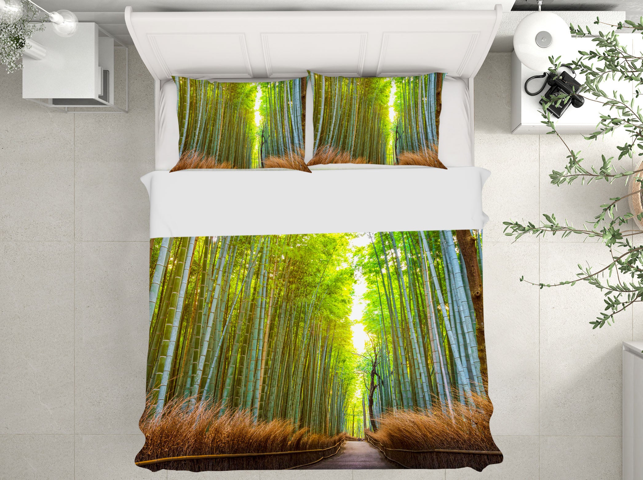 3D Kyoto Bamboo Forest 039 Marco Carmassi Bedding Bed Pillowcases Quilt